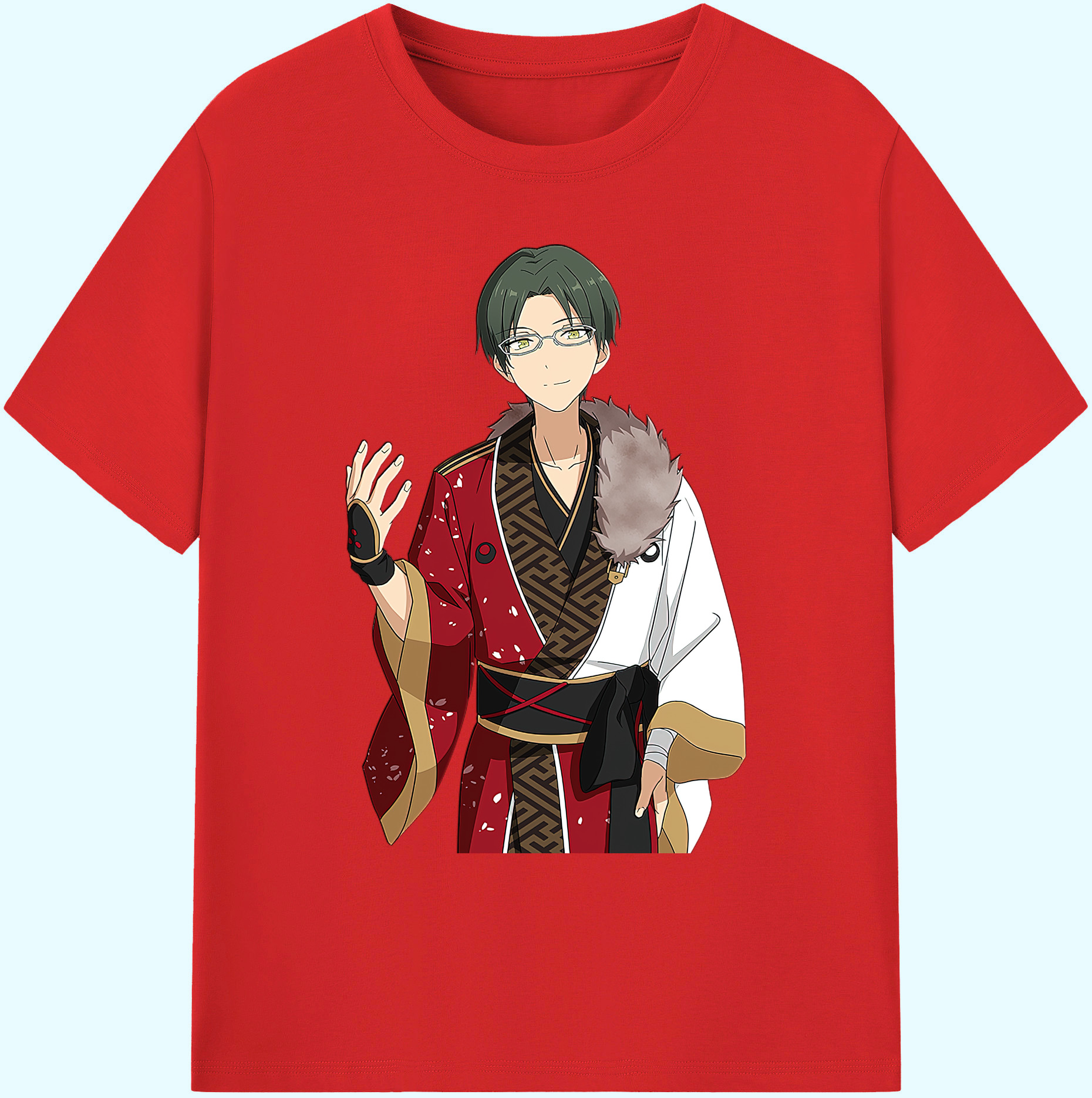 （画像用） あんさんぶるスターズ! Ensemble Stars 綿100％ メンズ半袖Tシャツ｜肌触りやわらか＆通気性