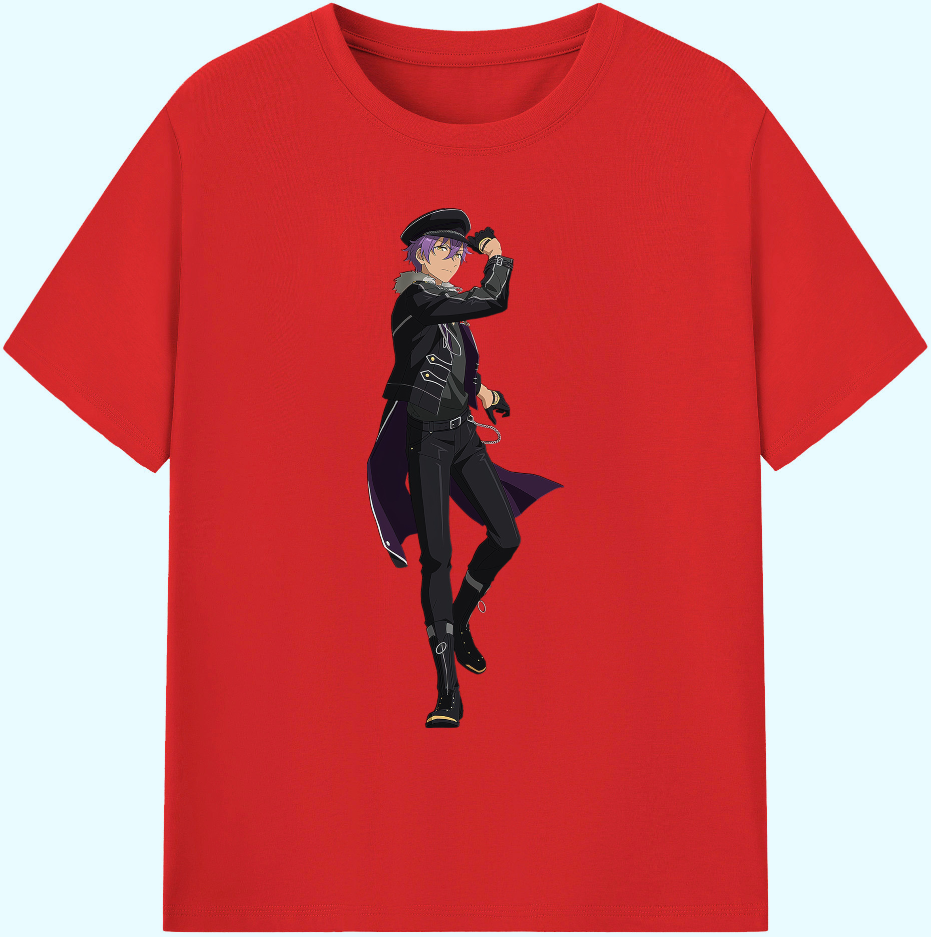 （画像用） あんさんぶるスターズ! Ensemble Stars 綿100％ メンズ半袖Tシャツ｜肌触りやわらか＆通気性