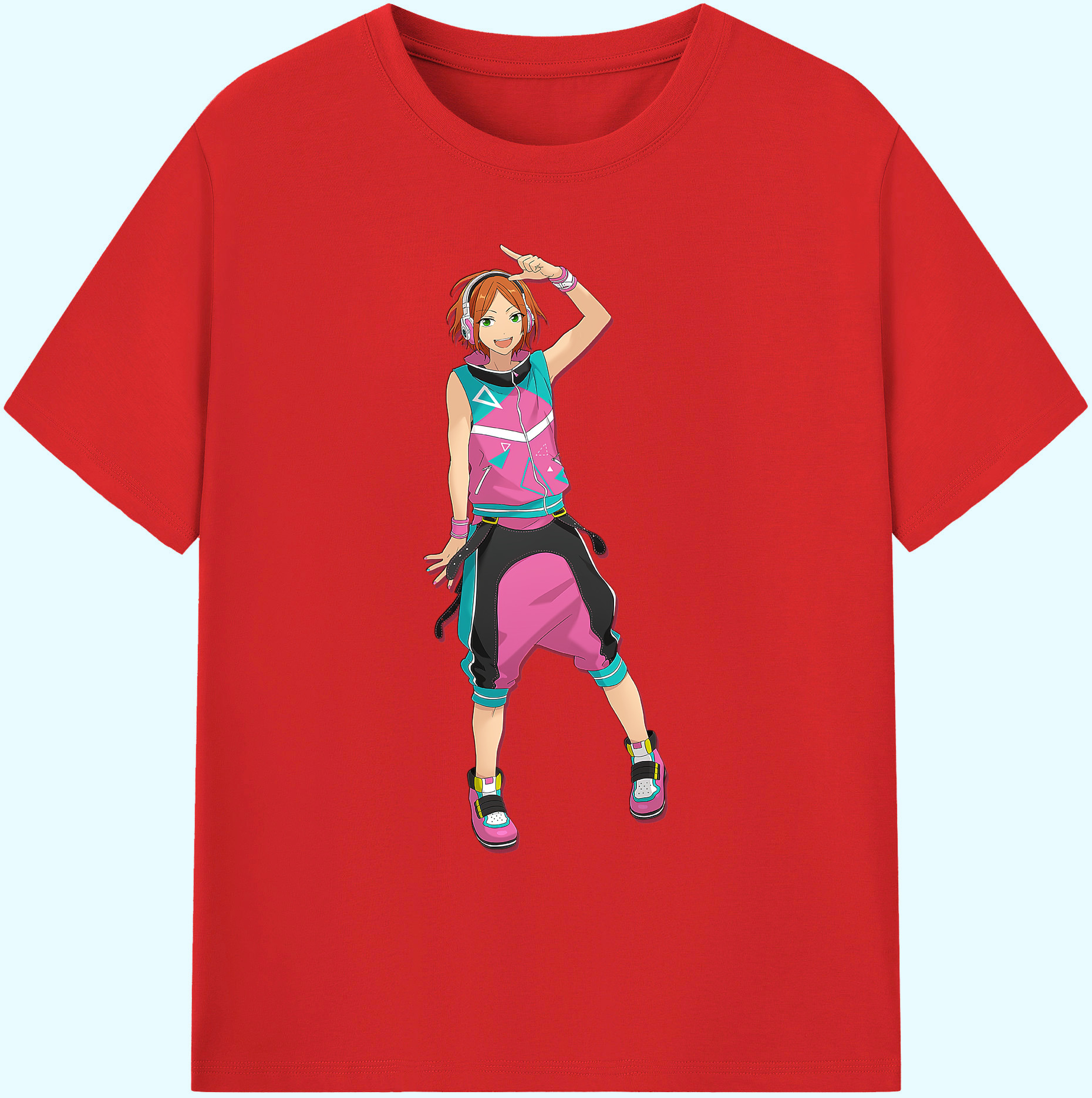 （画像用） あんさんぶるスターズ! Ensemble Stars 綿100％ メンズ半袖Tシャツ｜肌触りやわらか＆通気性