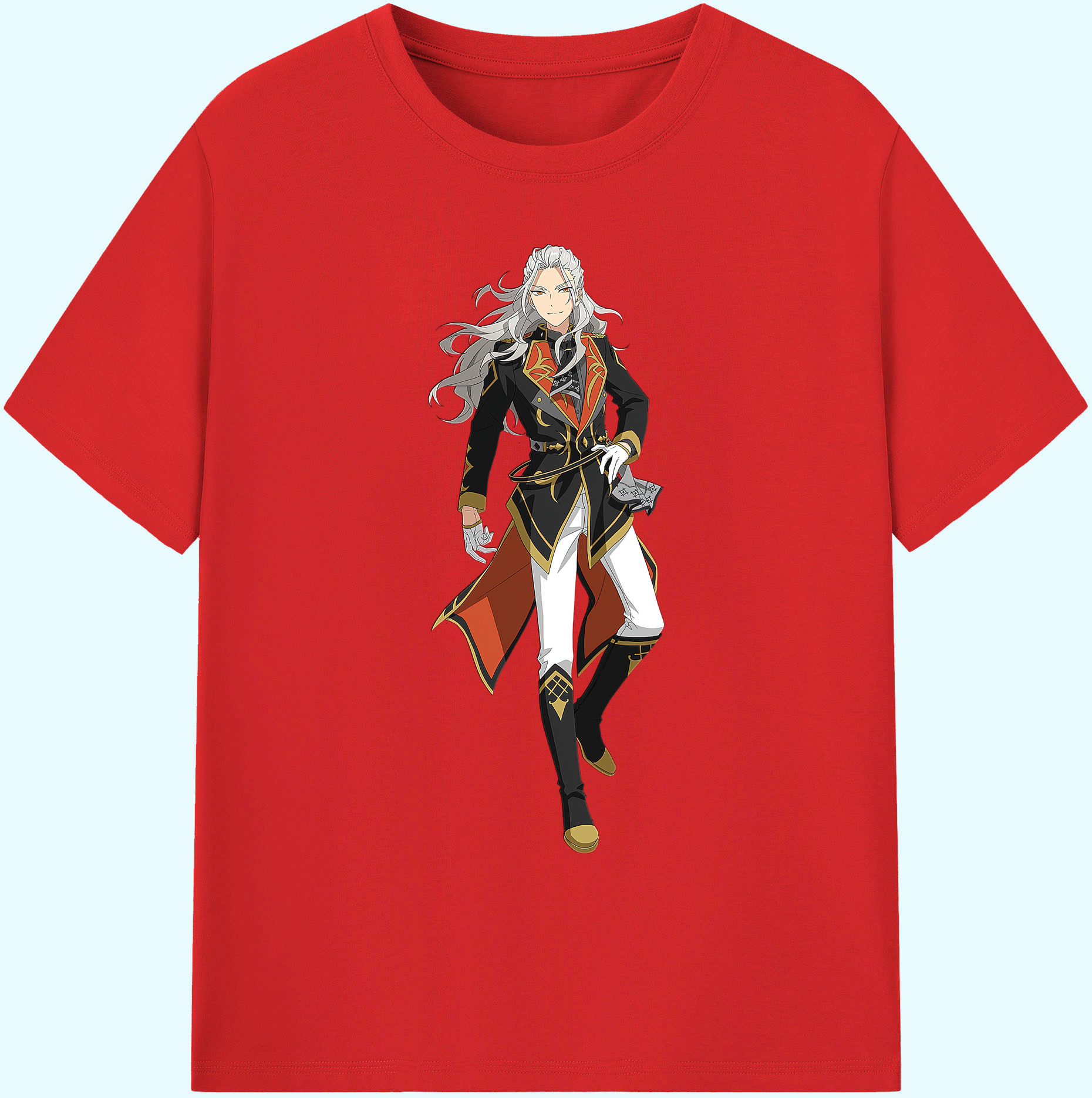 （画像用） あんさんぶるスターズ! Ensemble Stars 綿100％ メンズ半袖Tシャツ｜肌触りやわらか＆通気性