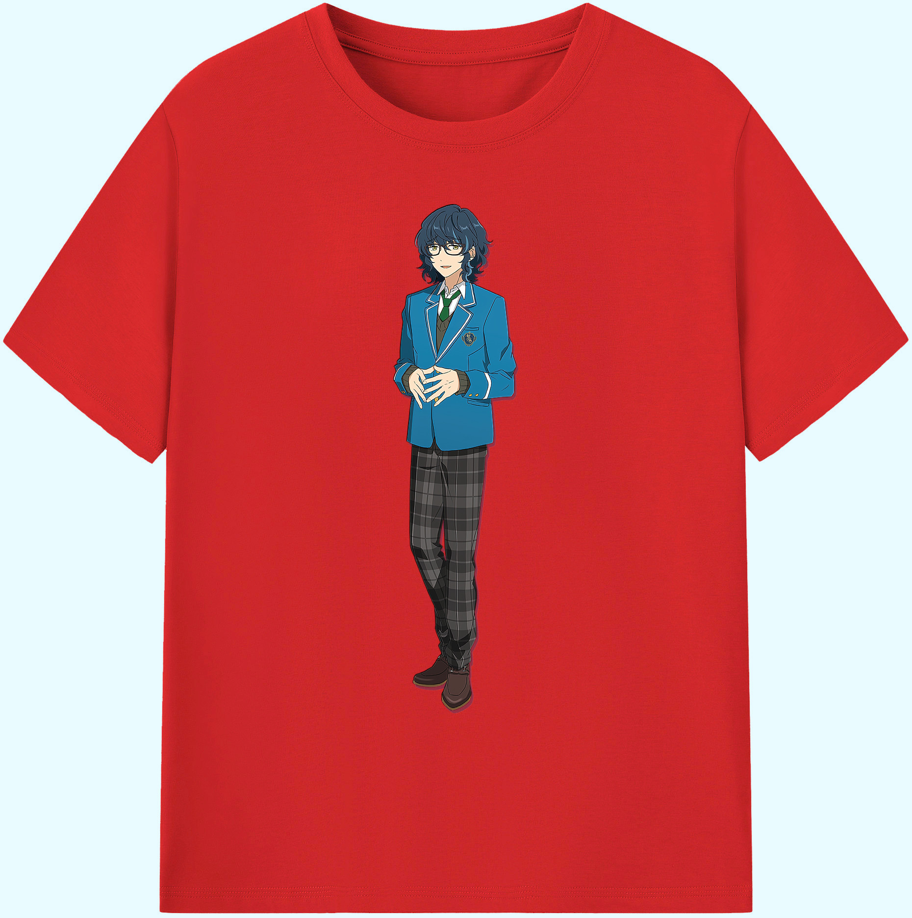 （画像用） あんさんぶるスターズ! Ensemble Stars 綿100％ メンズ半袖Tシャツ｜肌触りやわらか＆通気性
