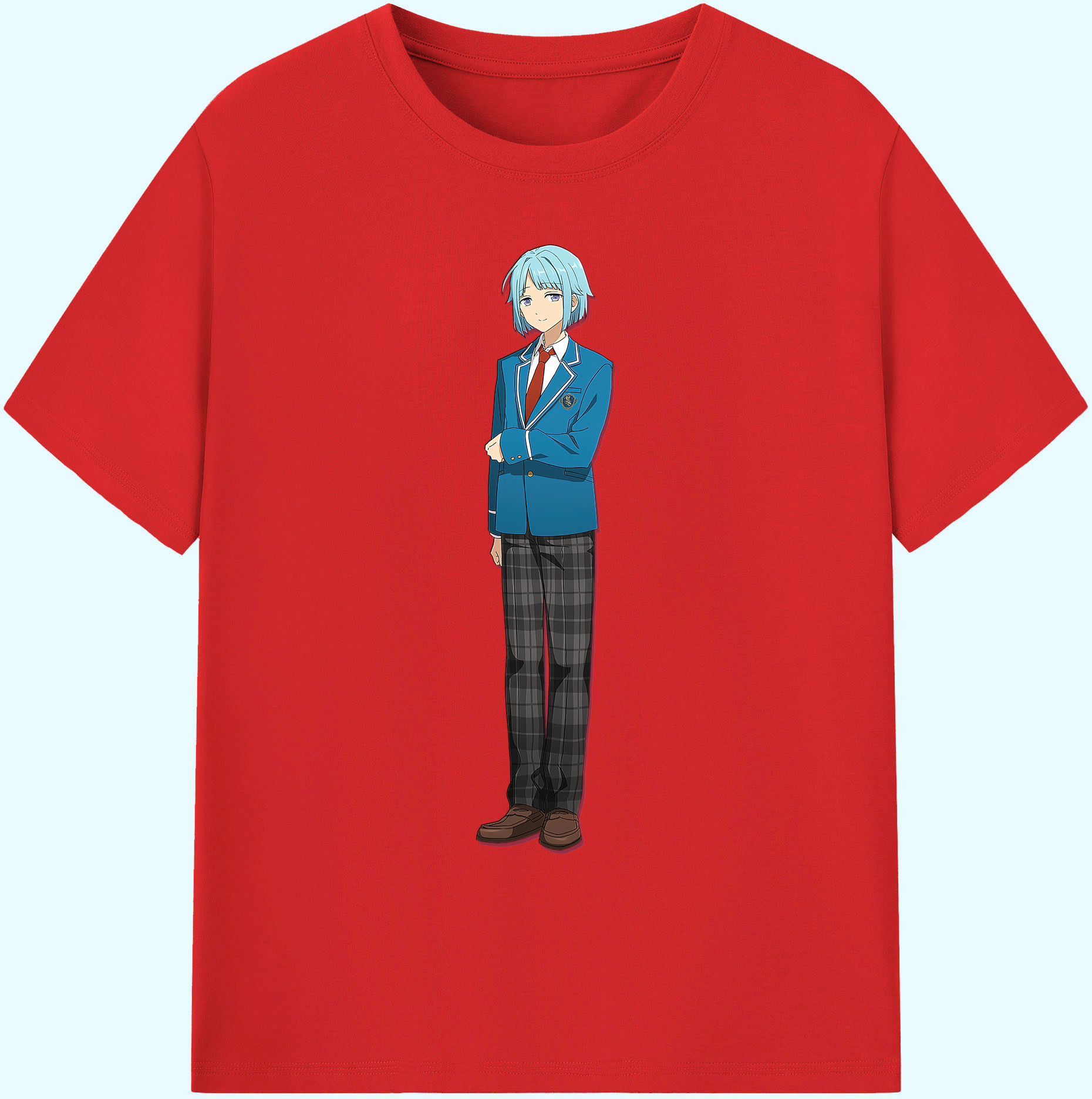 （画像用） あんさんぶるスターズ! Ensemble Stars 綿100％ メンズ半袖Tシャツ｜肌触りやわらか＆通気性