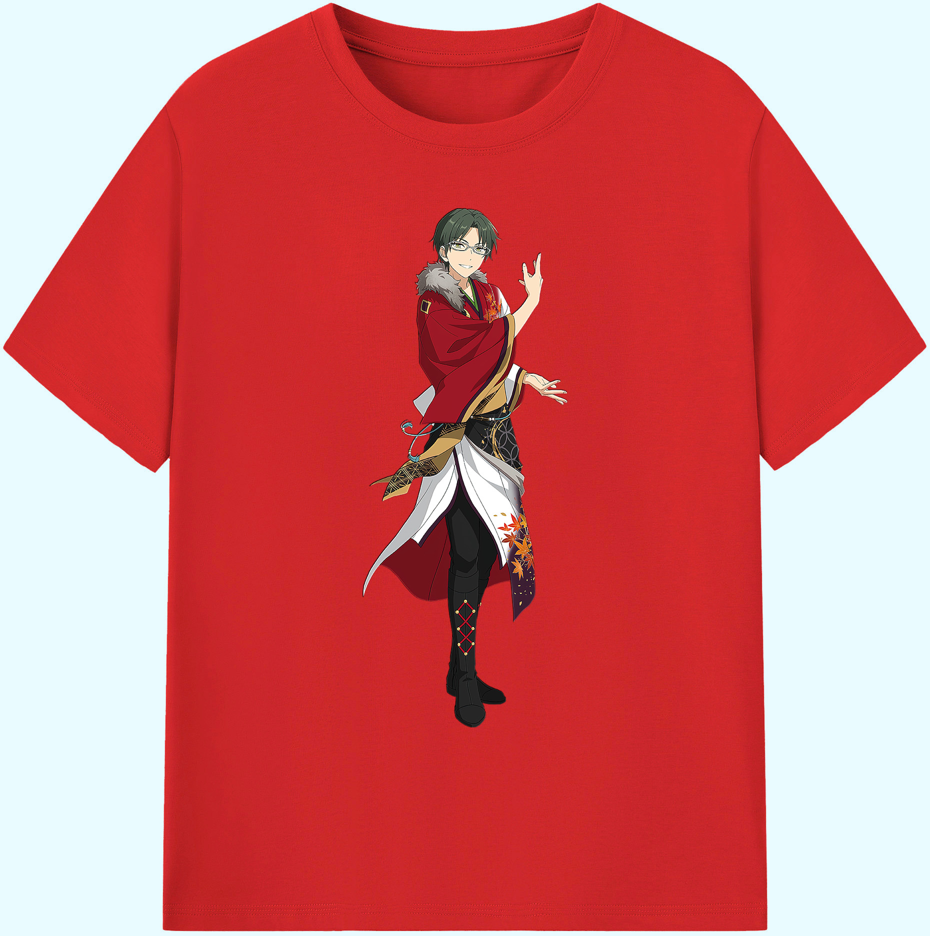 （画像用） あんさんぶるスターズ! Ensemble Stars 綿100％ メンズ半袖Tシャツ｜肌触りやわらか＆通気性