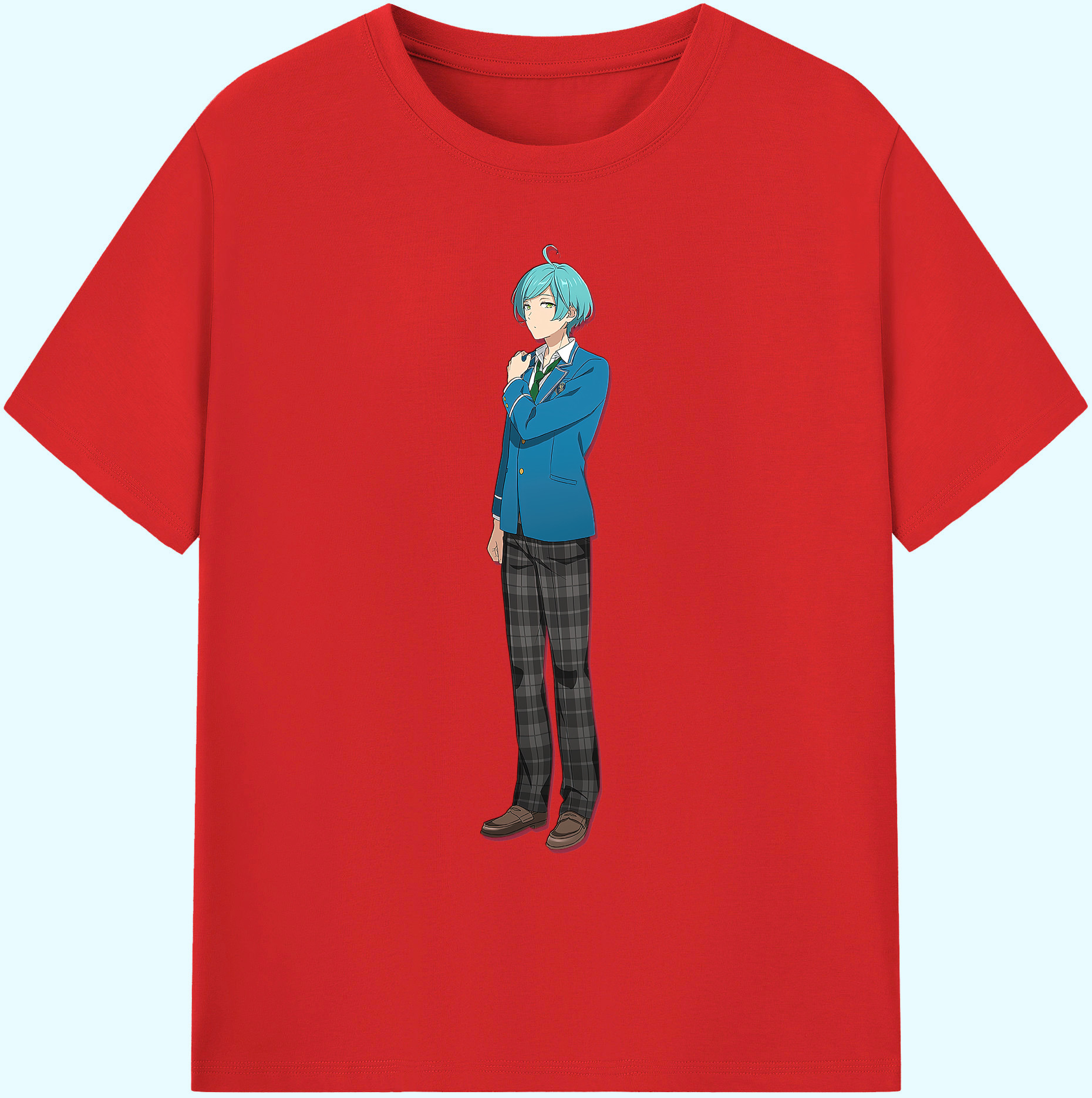 （画像用） あんさんぶるスターズ! Ensemble Stars 綿100％ メンズ半袖Tシャツ｜肌触りやわらか＆通気性
