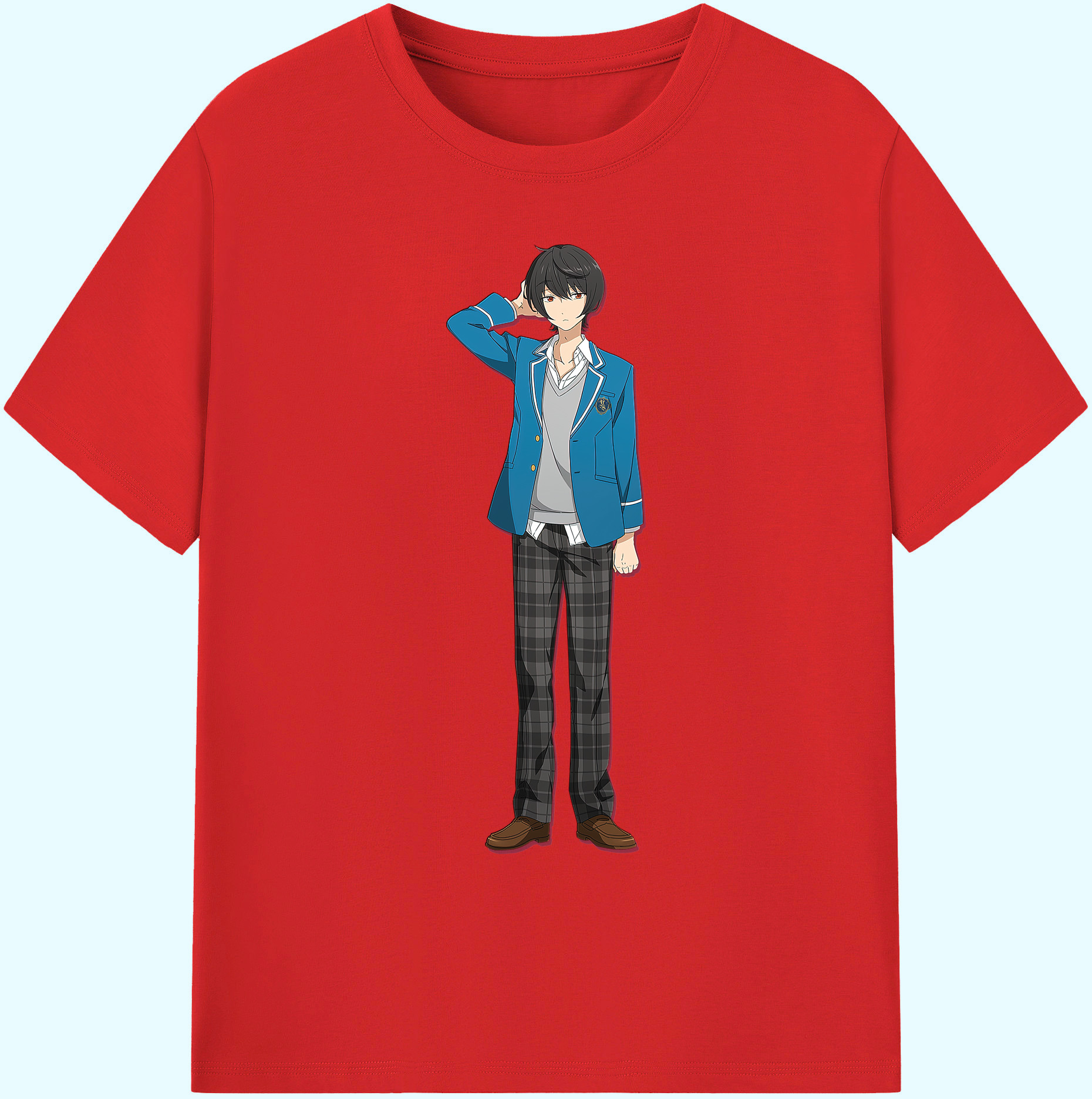 （画像用） あんさんぶるスターズ! Ensemble Stars 綿100％ メンズ半袖Tシャツ｜肌触りやわらか＆通気性
