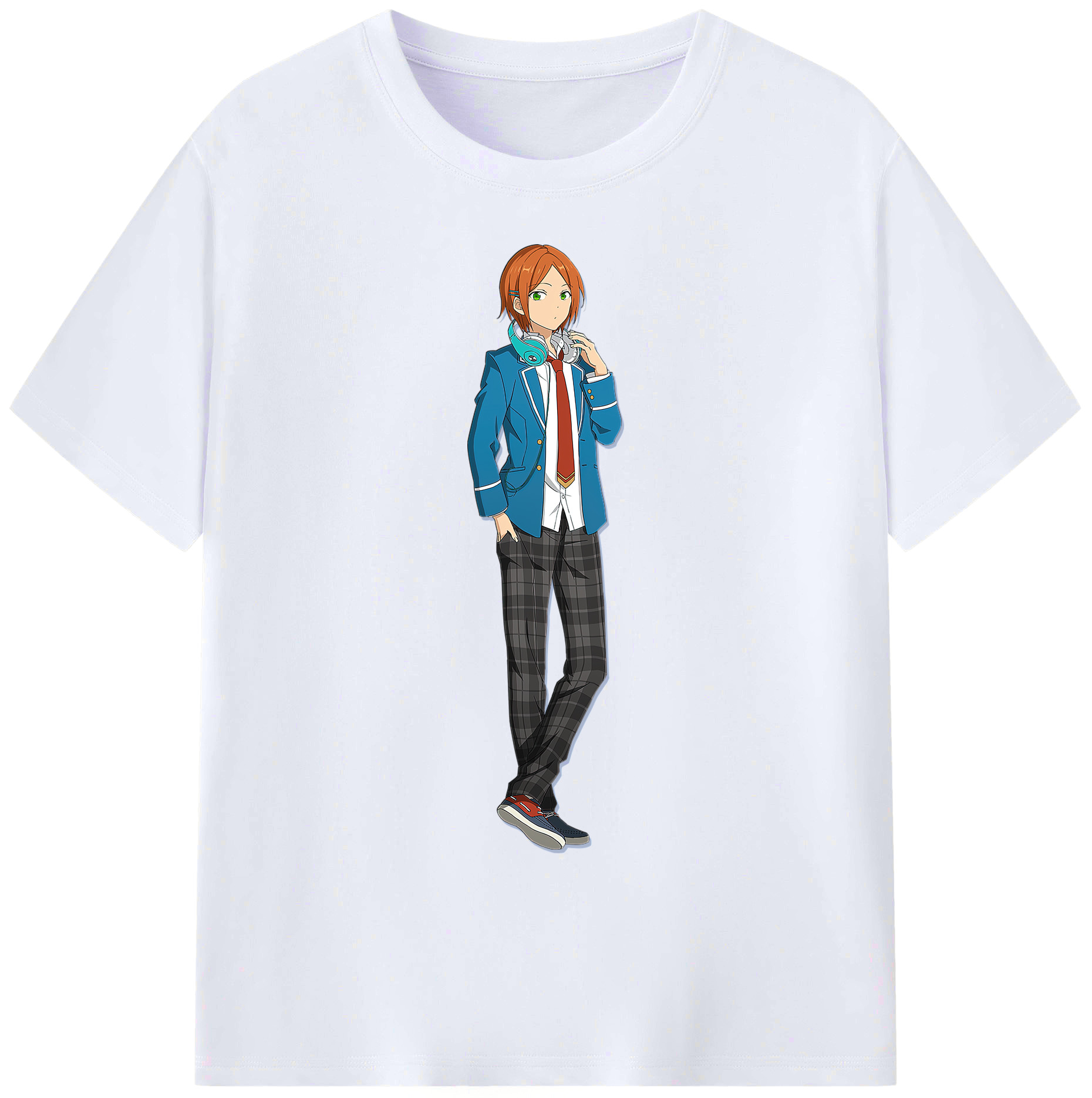 （画像用） あんさんぶるスターズ! Ensemble Stars 綿100％ メンズ半袖Tシャツ｜肌触りやわらか＆通気性