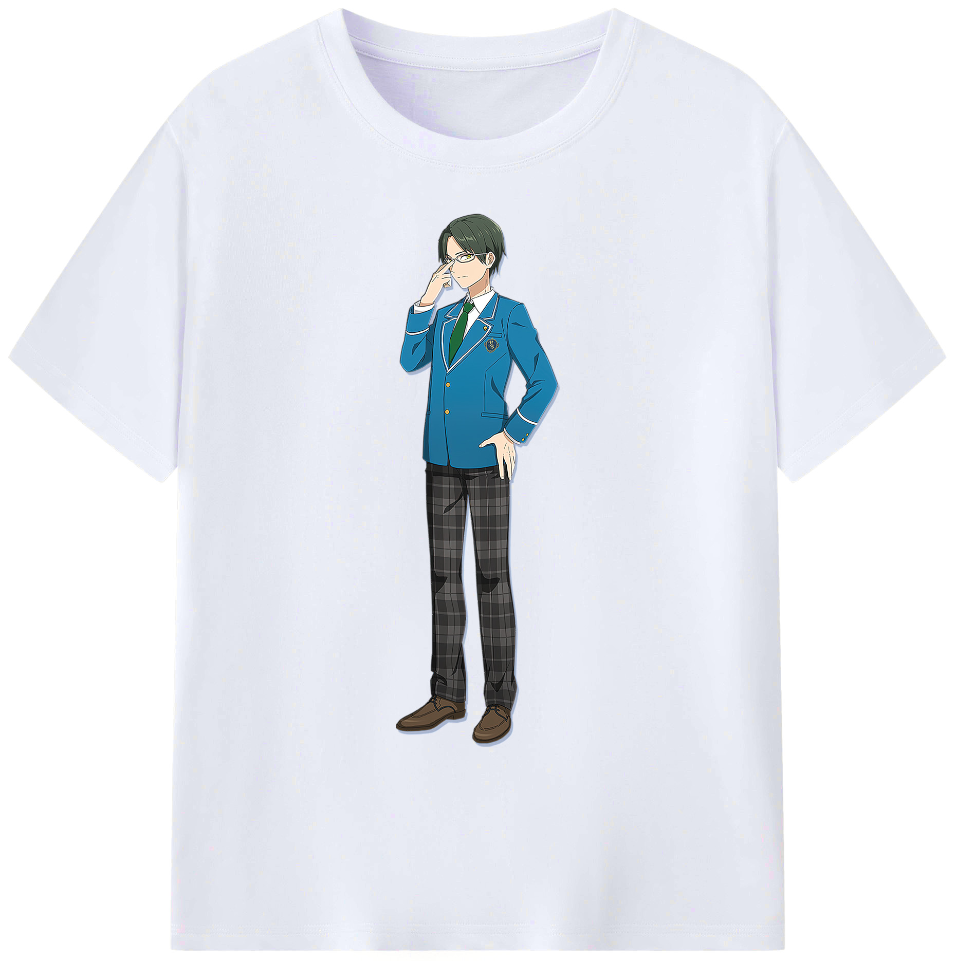 （画像用） あんさんぶるスターズ! Ensemble Stars 綿100％ メンズ半袖Tシャツ｜肌触りやわらか＆通気性