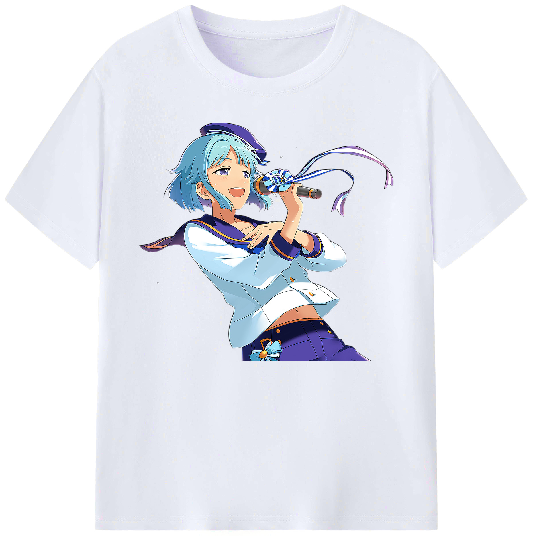 （画像用） あんさんぶるスターズ! Ensemble Stars 綿100％ メンズ半袖Tシャツ｜肌触りやわらか＆通気性