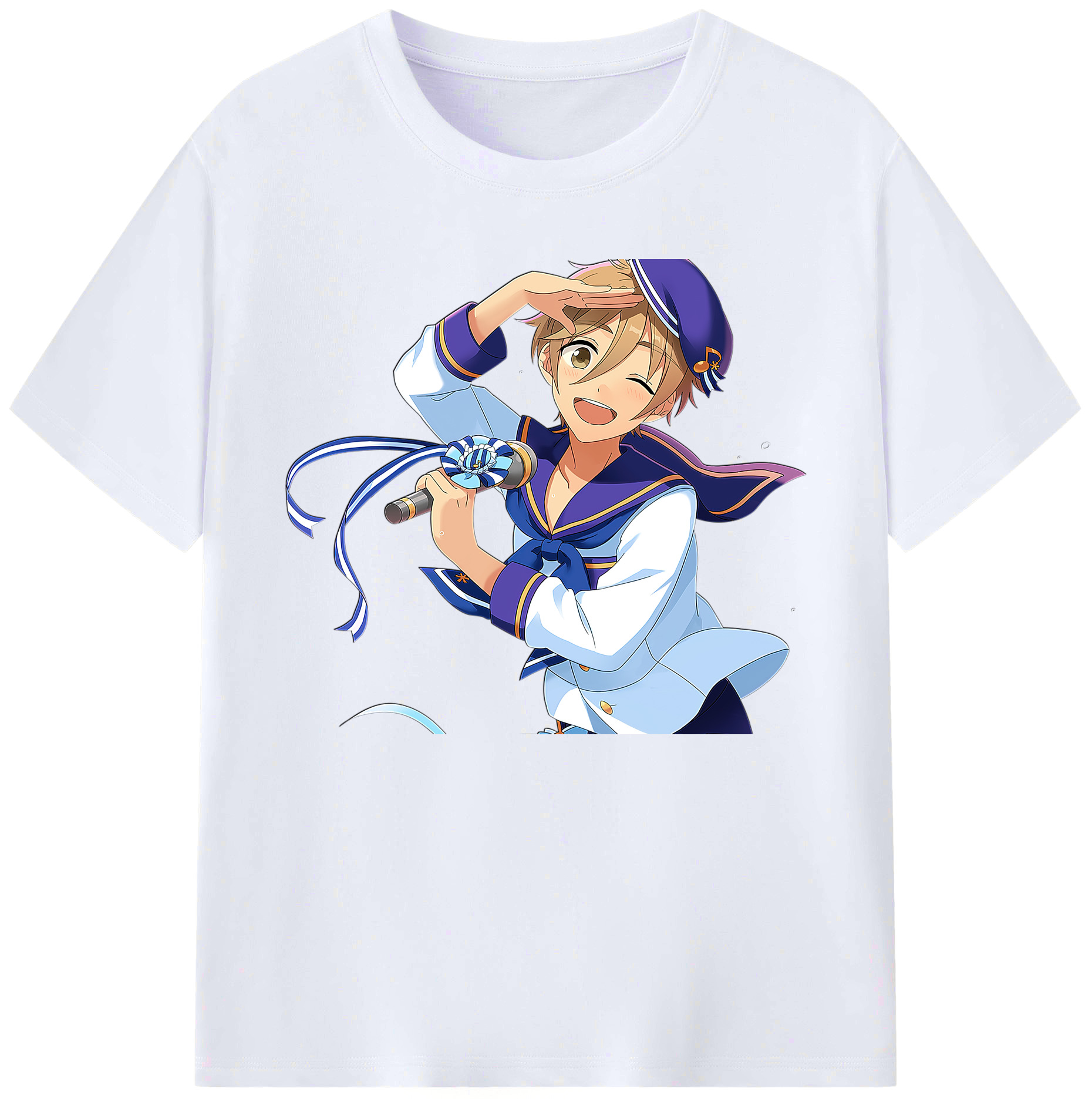 （画像用） あんさんぶるスターズ! Ensemble Stars 綿100％ メンズ半袖Tシャツ｜肌触りやわらか＆通気性