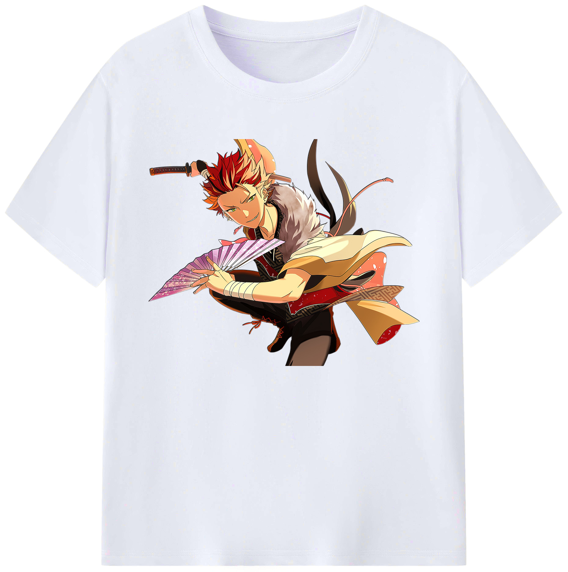 （画像用） あんさんぶるスターズ! Ensemble Stars 綿100％ メンズ半袖Tシャツ｜肌触りやわらか＆通気性