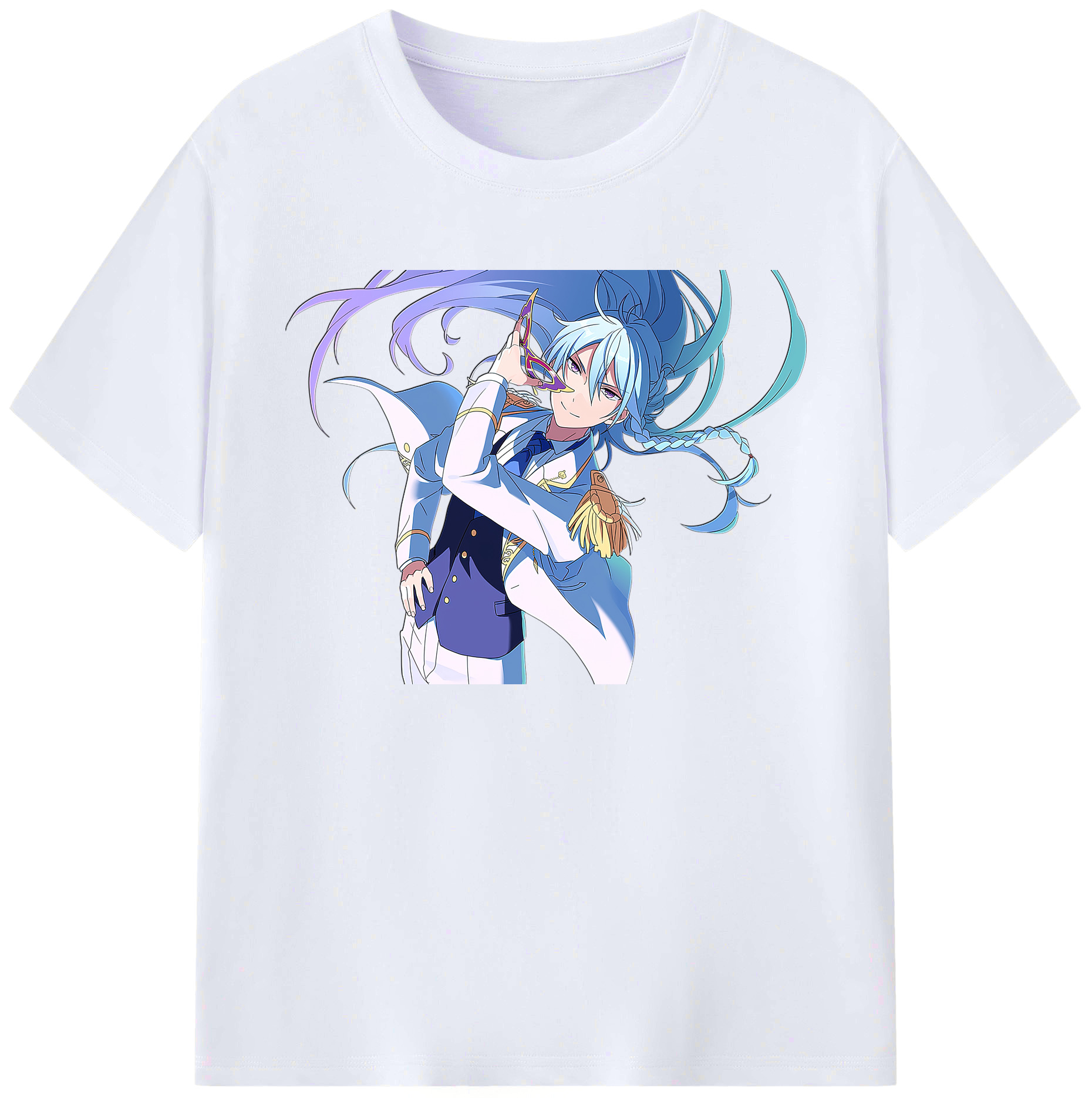 （画像用） あんさんぶるスターズ! Ensemble Stars 綿100％ メンズ半袖Tシャツ｜肌触りやわらか＆通気性