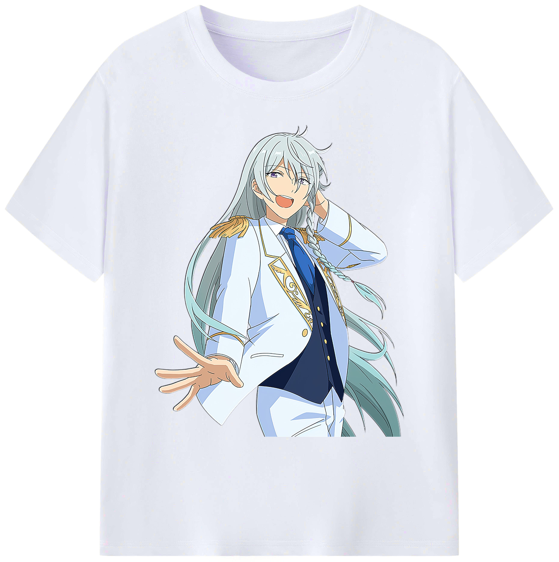 （画像用） あんさんぶるスターズ! Ensemble Stars 綿100％ メンズ半袖Tシャツ｜肌触りやわらか＆通気性