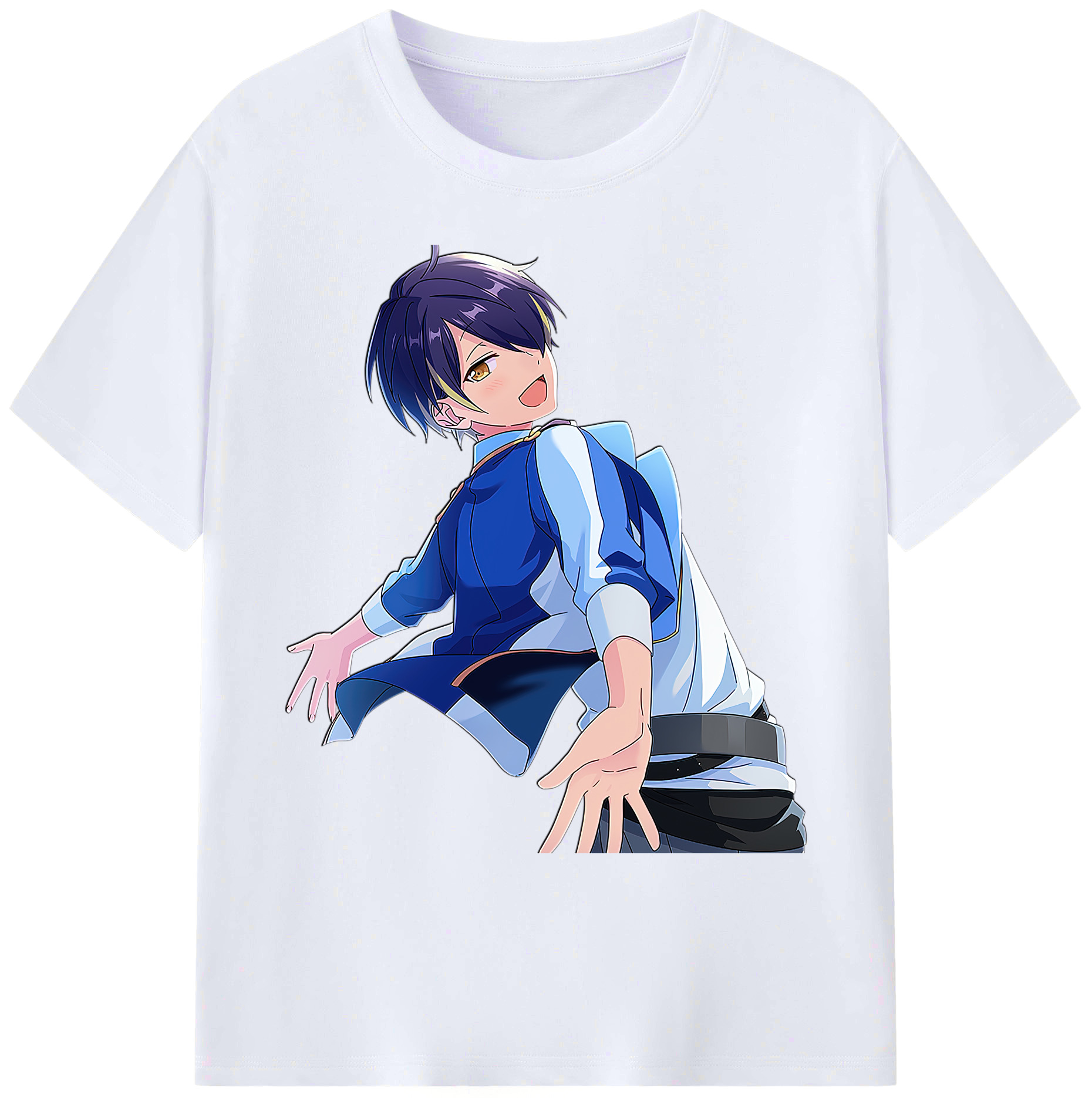 （画像用） あんさんぶるスターズ! Ensemble Stars 綿100％ メンズ半袖Tシャツ｜肌触りやわらか＆通気性
