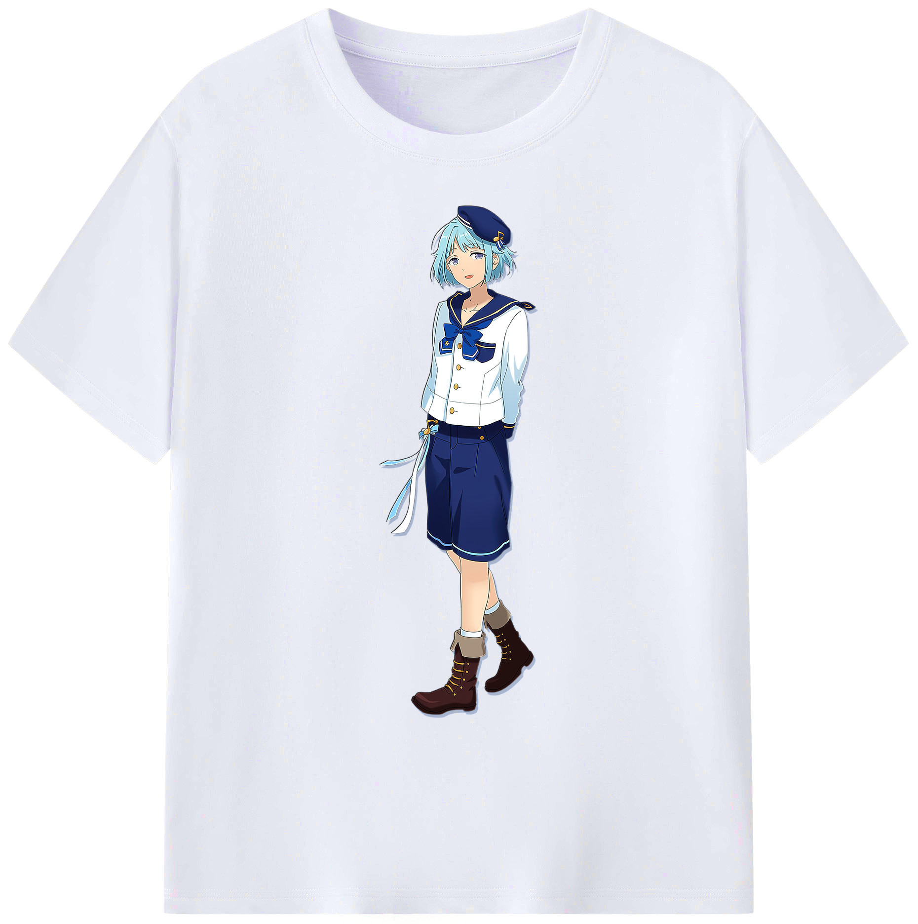 （画像用） あんさんぶるスターズ! Ensemble Stars 綿100％ メンズ半袖Tシャツ｜肌触りやわらか＆通気性