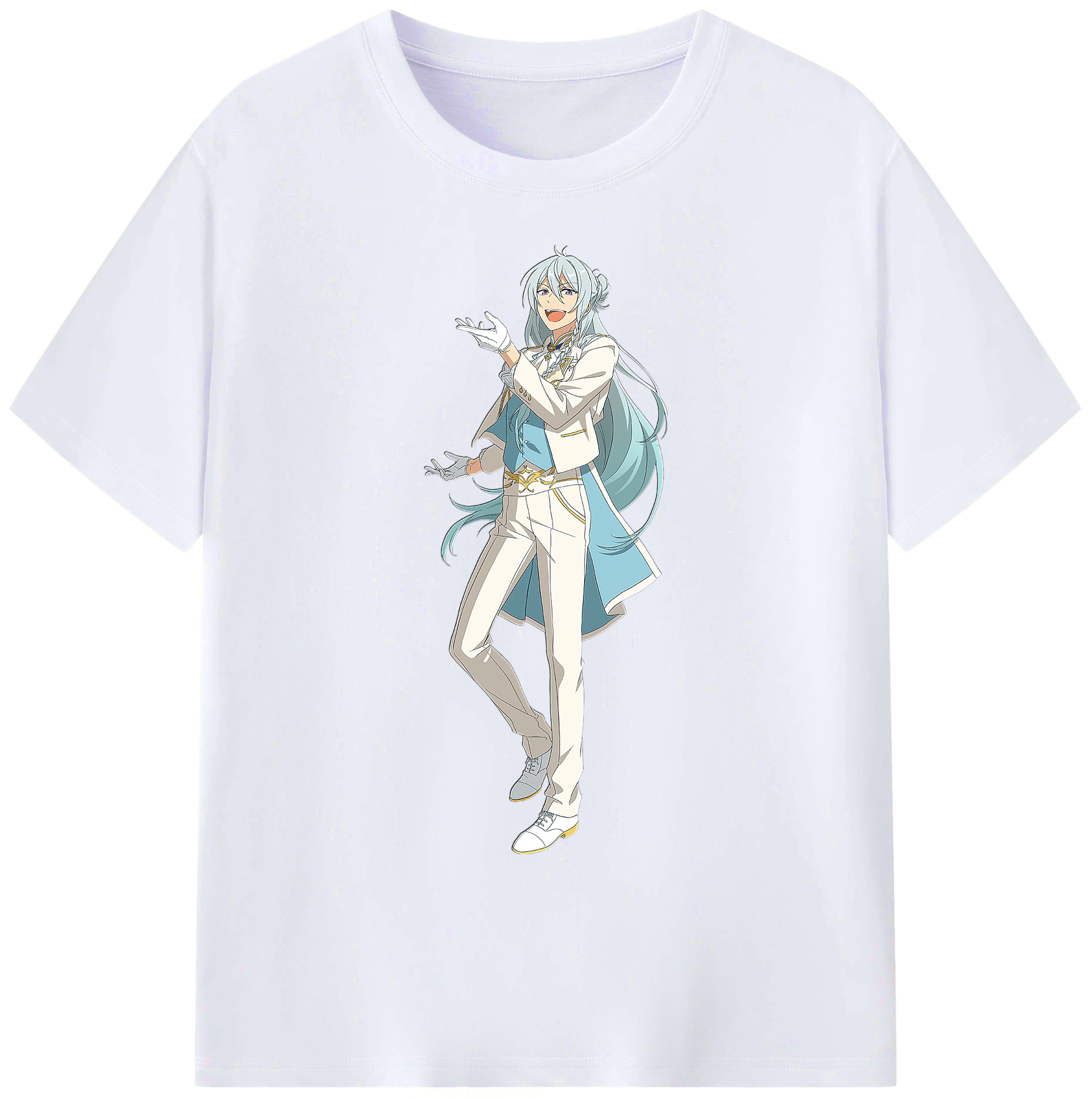 （画像用） あんさんぶるスターズ! Ensemble Stars 綿100％ メンズ半袖Tシャツ｜肌触りやわらか＆通気性
