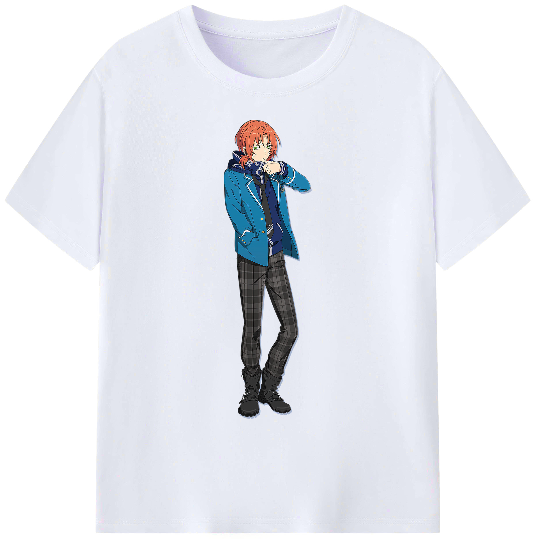 （画像用） あんさんぶるスターズ! Ensemble Stars 綿100％ メンズ半袖Tシャツ｜肌触りやわらか＆通気性