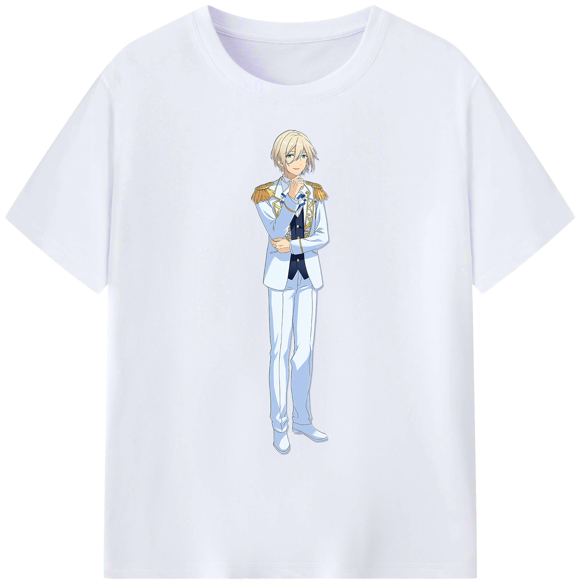 （画像用） あんさんぶるスターズ! Ensemble Stars 綿100％ メンズ半袖Tシャツ｜肌触りやわらか＆通気性