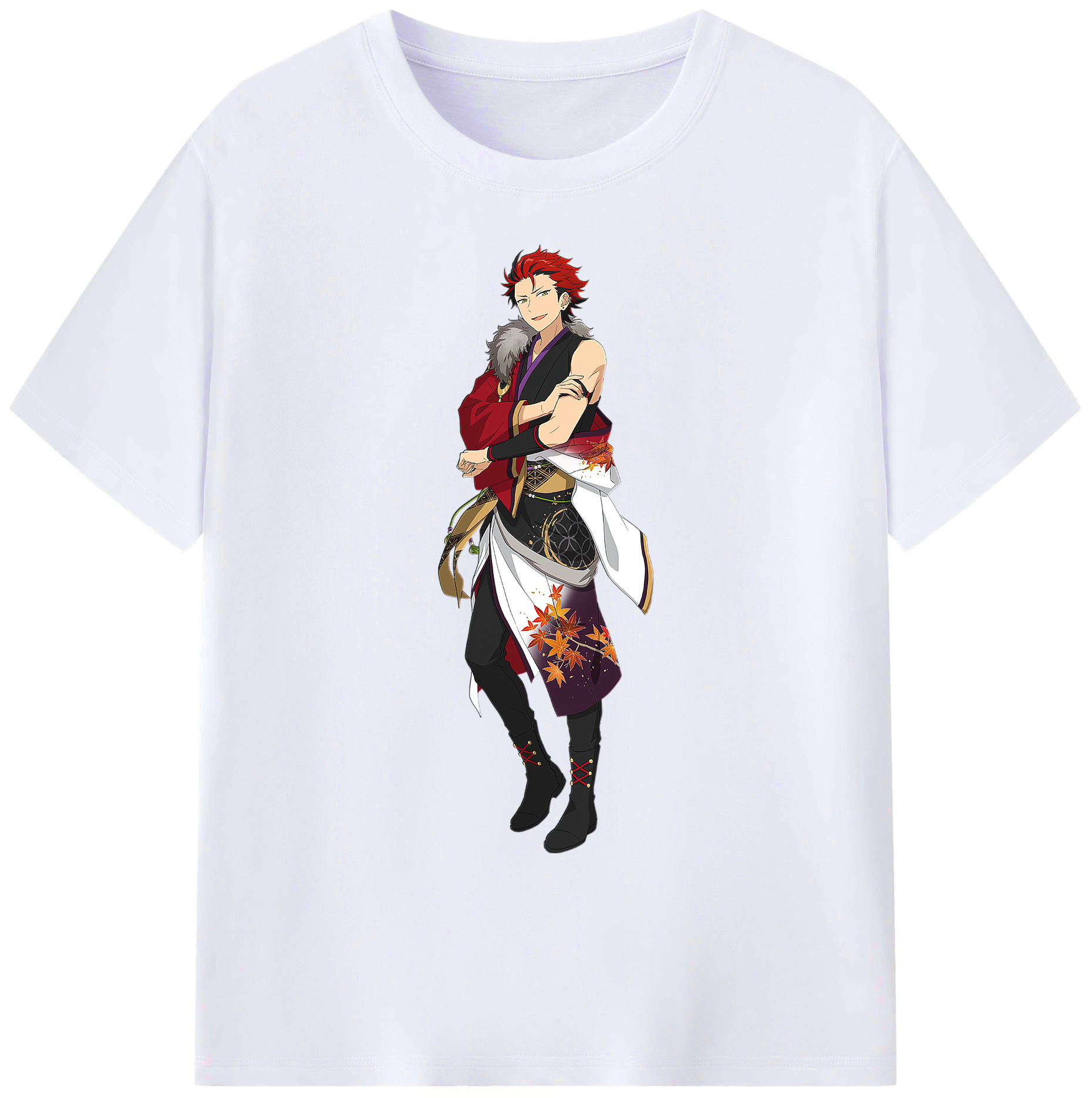 （画像用） あんさんぶるスターズ! Ensemble Stars 綿100％ メンズ半袖Tシャツ｜肌触りやわらか＆通気性