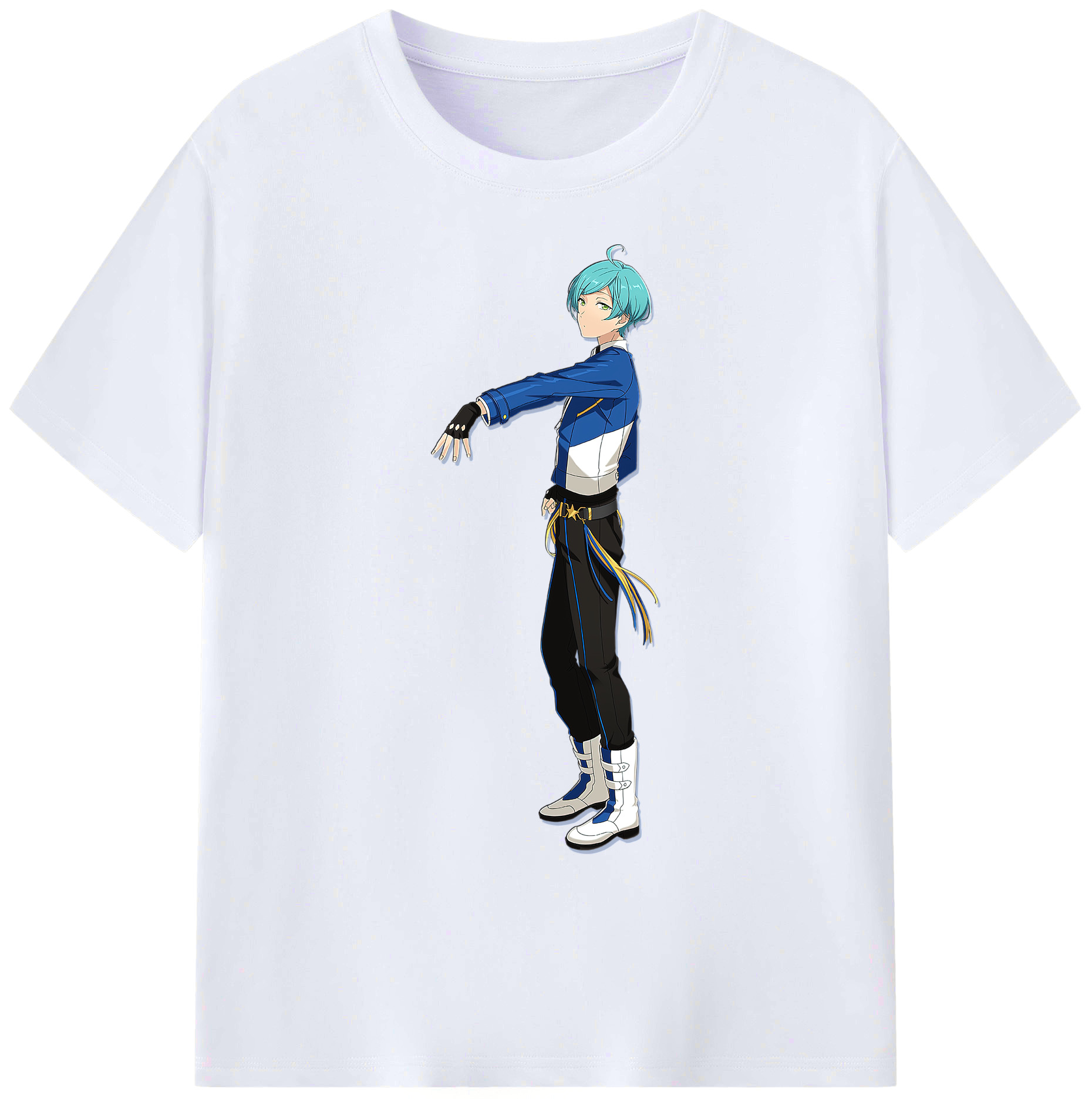 （画像用） あんさんぶるスターズ! Ensemble Stars 綿100％ メンズ半袖Tシャツ｜肌触りやわらか＆通気性