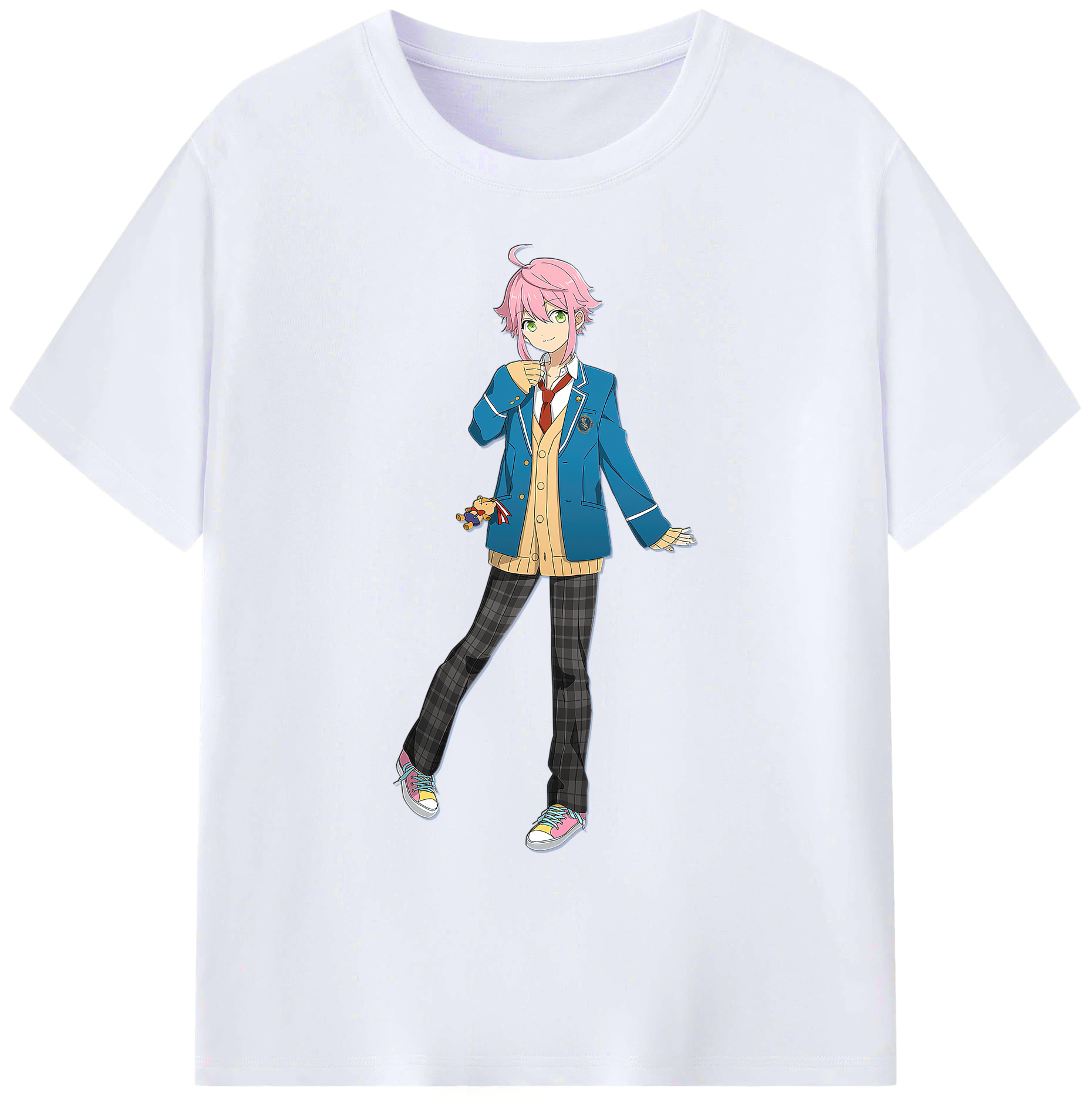 （画像用） あんさんぶるスターズ! Ensemble Stars 綿100％ メンズ半袖Tシャツ｜肌触りやわらか＆通気性