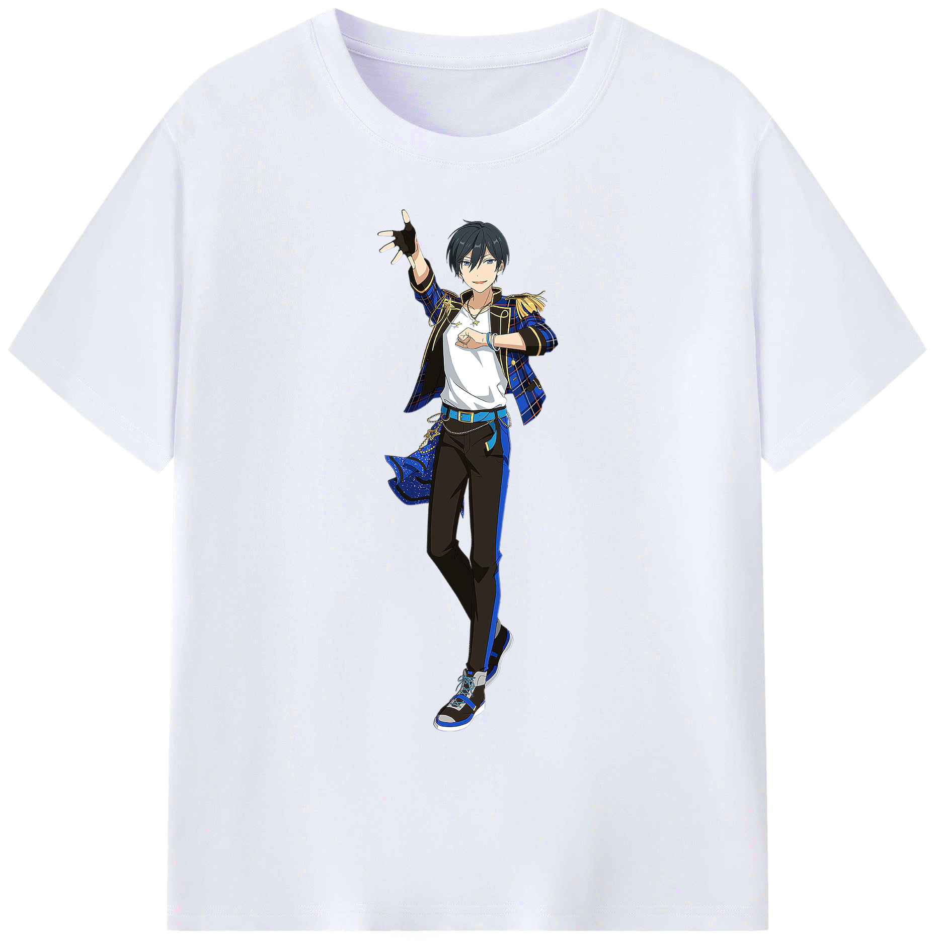 （画像用） あんさんぶるスターズ! Ensemble Stars 綿100％ メンズ半袖Tシャツ｜肌触りやわらか＆通気性