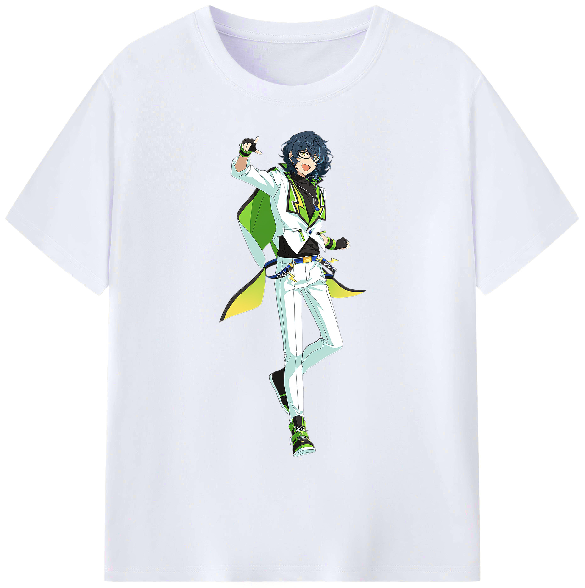 （画像用） あんさんぶるスターズ! Ensemble Stars 綿100％ メンズ半袖Tシャツ｜肌触りやわらか＆通気性