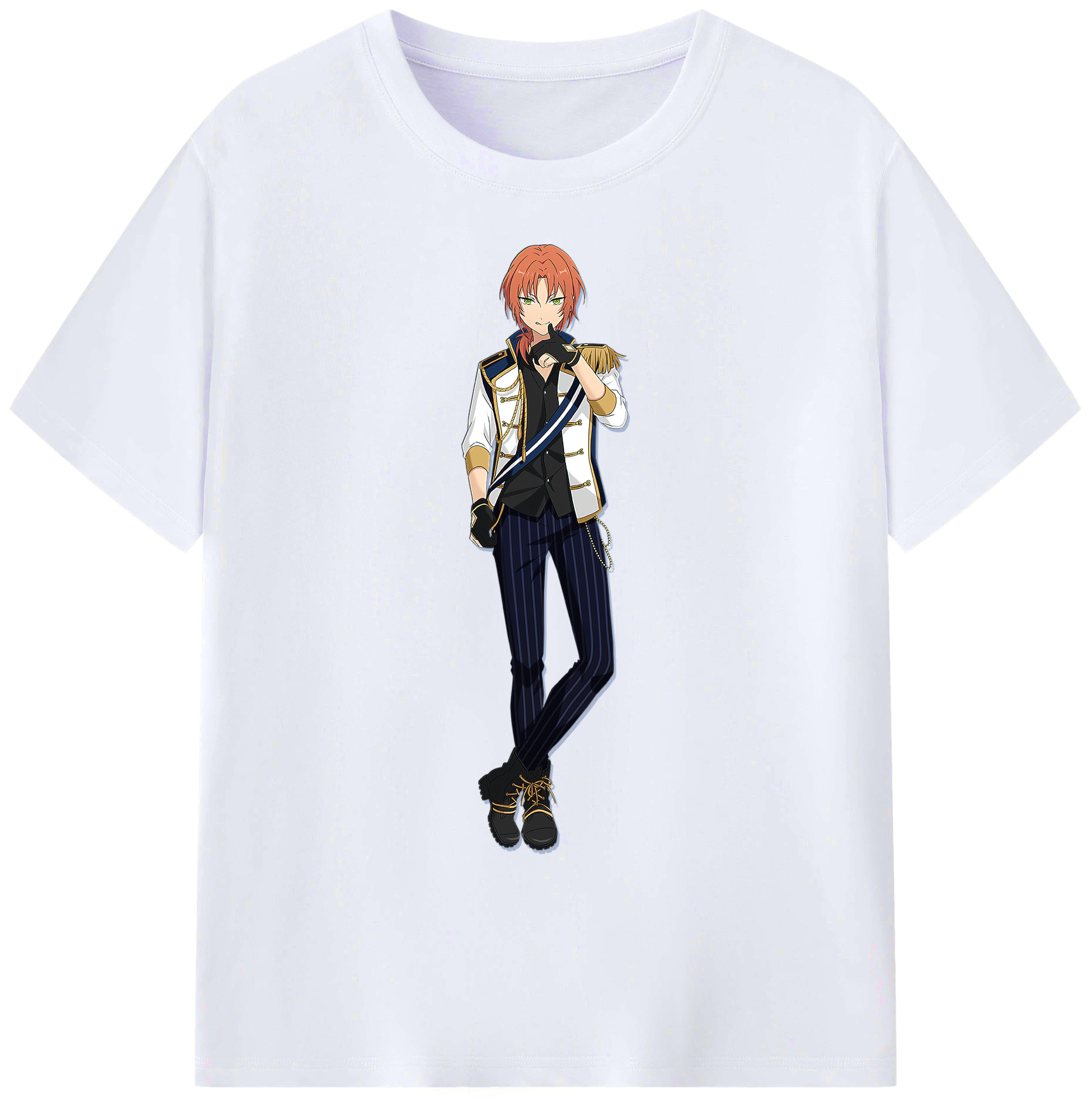 （画像用） あんさんぶるスターズ! Ensemble Stars 綿100％ メンズ半袖Tシャツ｜肌触りやわらか＆通気性