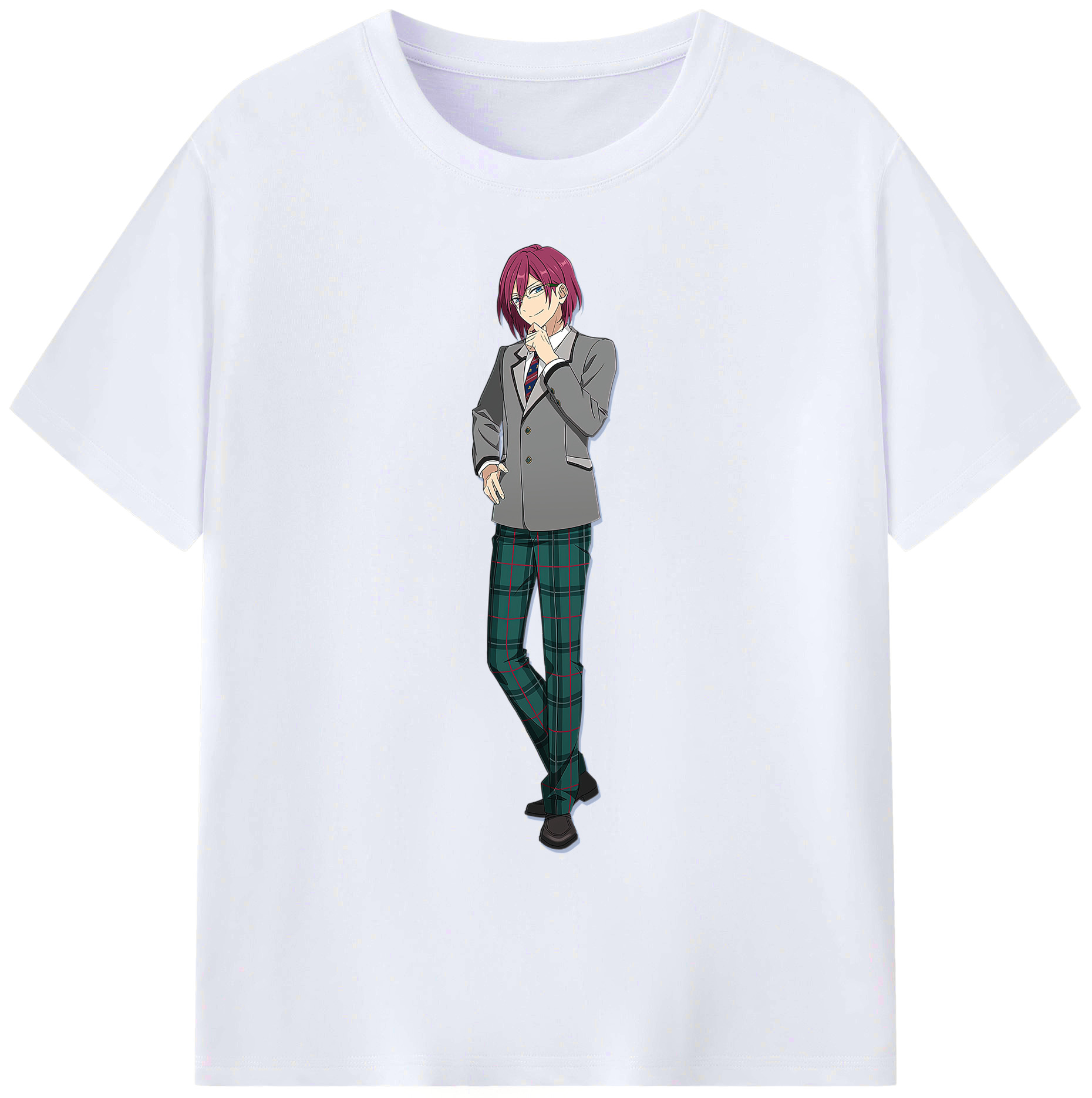 （画像用） あんさんぶるスターズ! Ensemble Stars 綿100％ メンズ半袖Tシャツ｜肌触りやわらか＆通気性