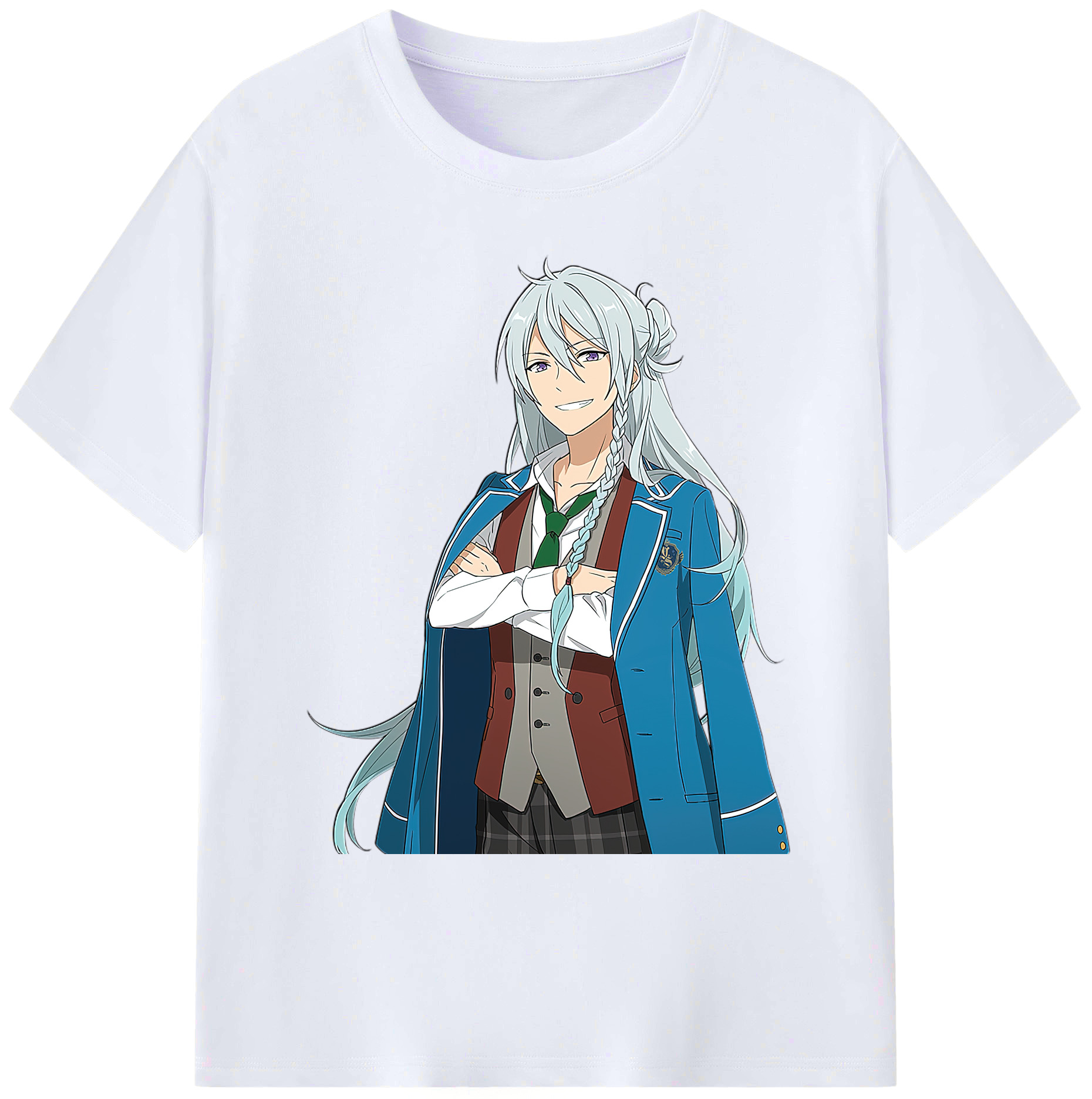 （画像用） あんさんぶるスターズ! Ensemble Stars 綿100％ メンズ半袖Tシャツ｜肌触りやわらか＆通気性