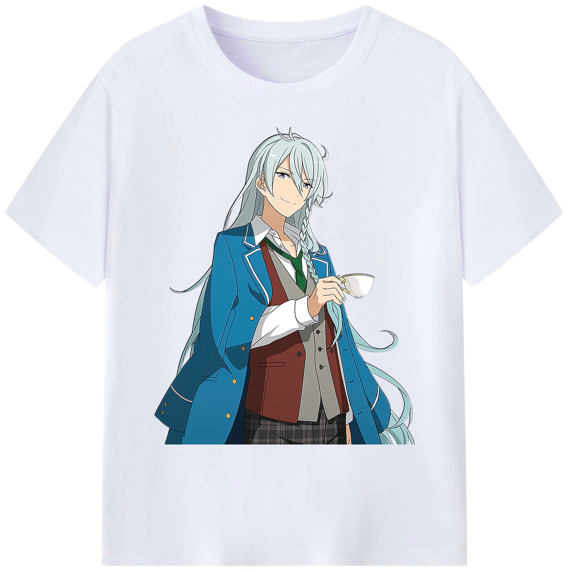 （画像用） あんさんぶるスターズ! Ensemble Stars 綿100％ メンズ半袖Tシャツ｜肌触りやわらか＆通気性