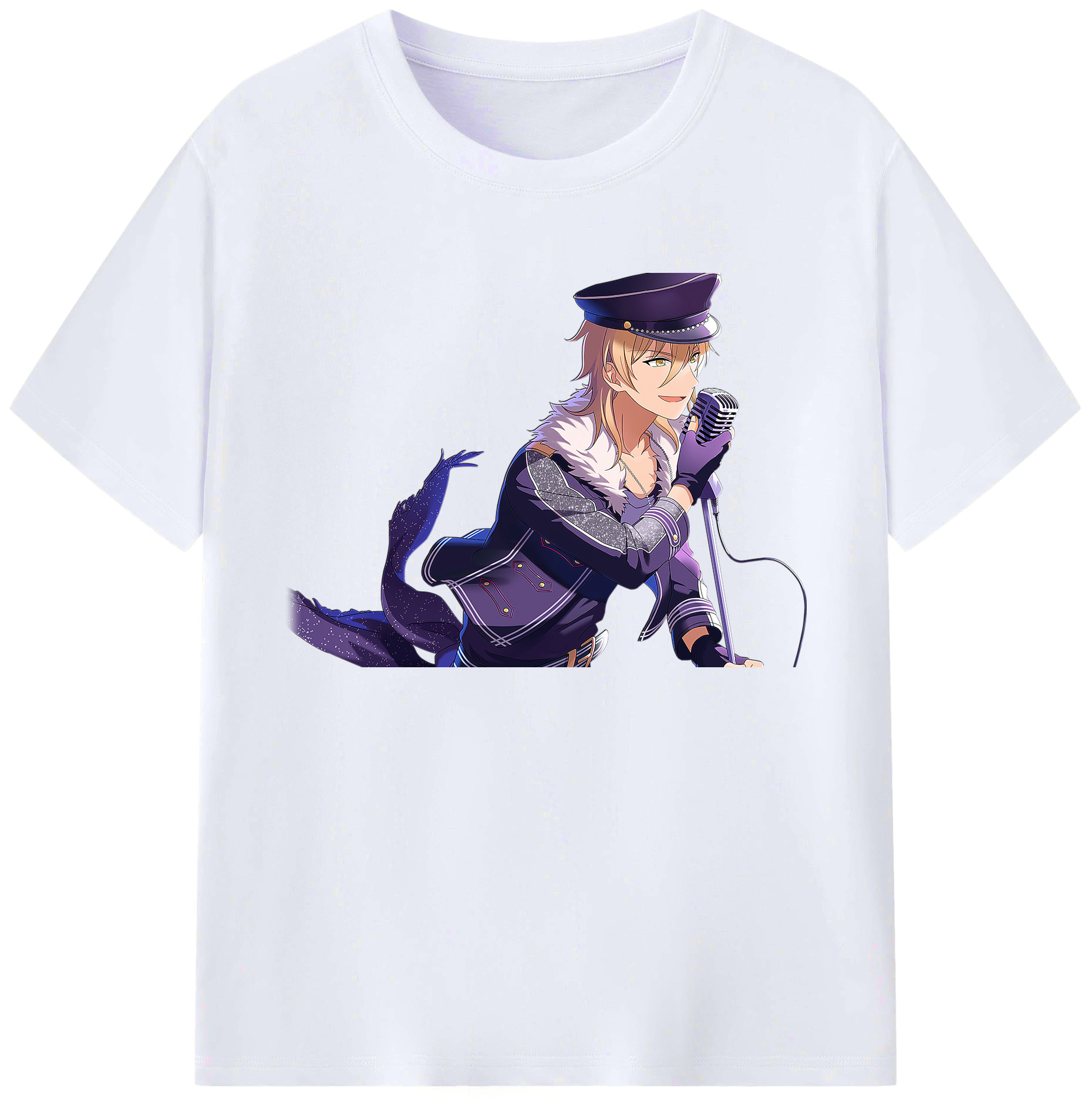 （画像用） あんさんぶるスターズ! Ensemble Stars 綿100％ メンズ半袖Tシャツ｜肌触りやわらか＆通気性