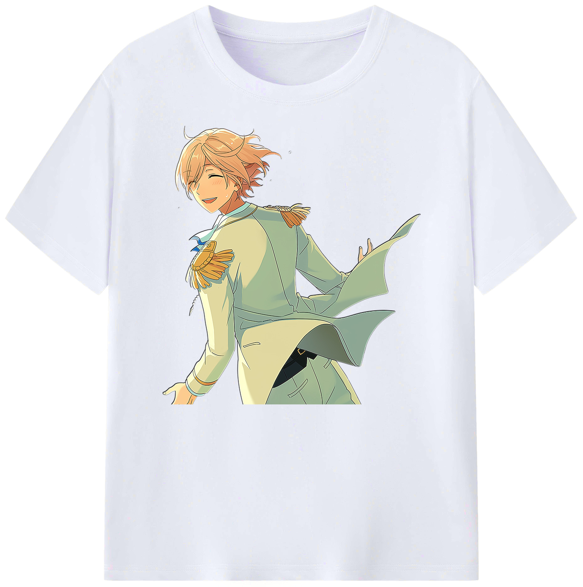 （画像用） あんさんぶるスターズ! Ensemble Stars 綿100％ メンズ半袖Tシャツ｜肌触りやわらか＆通気性