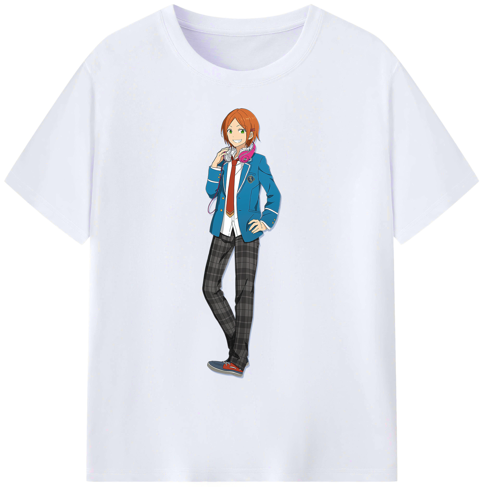 （画像用） あんさんぶるスターズ! Ensemble Stars 綿100％ メンズ半袖Tシャツ｜肌触りやわらか＆通気性