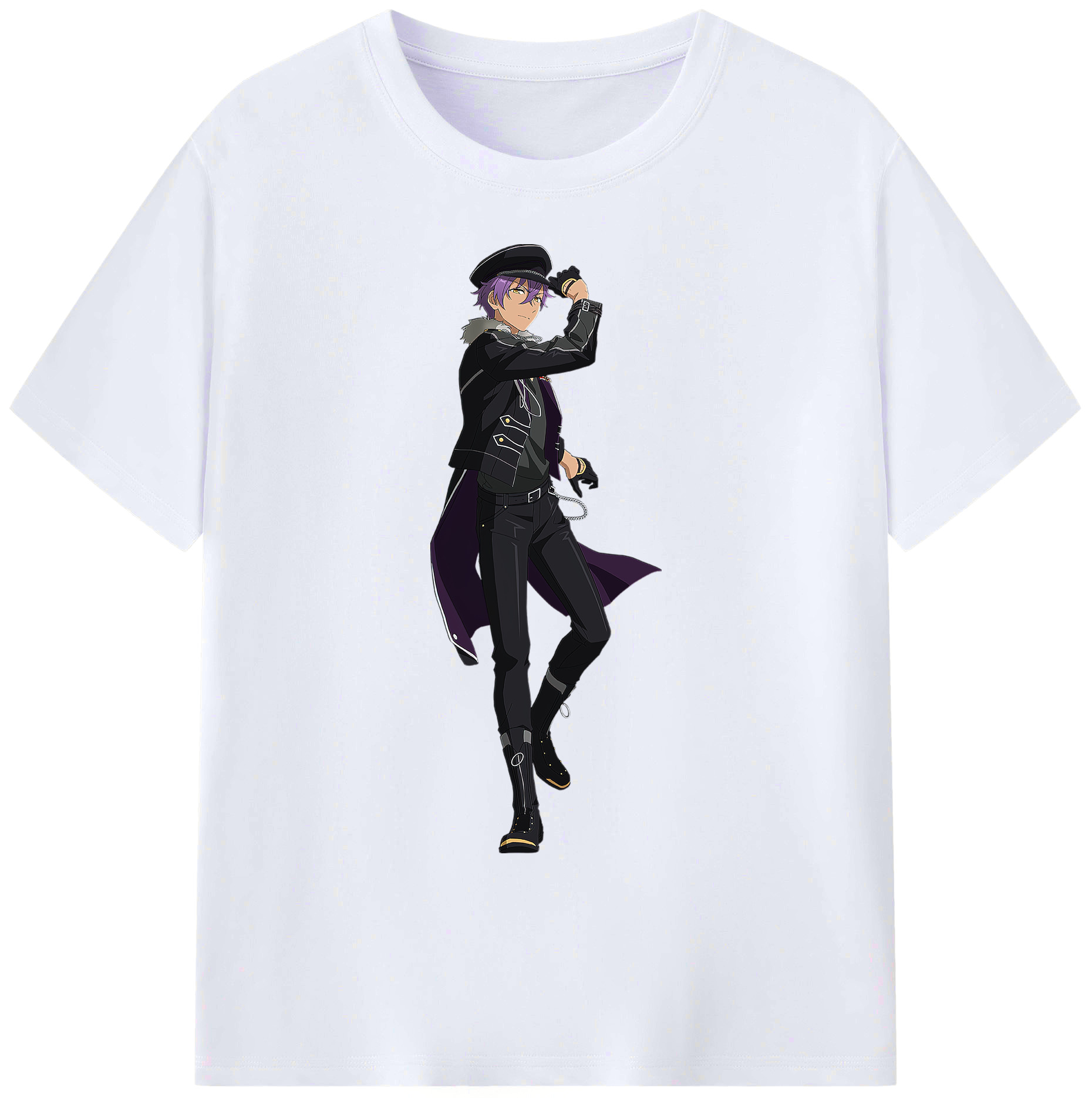 （画像用） あんさんぶるスターズ! Ensemble Stars 綿100％ メンズ半袖Tシャツ｜肌触りやわらか＆通気性