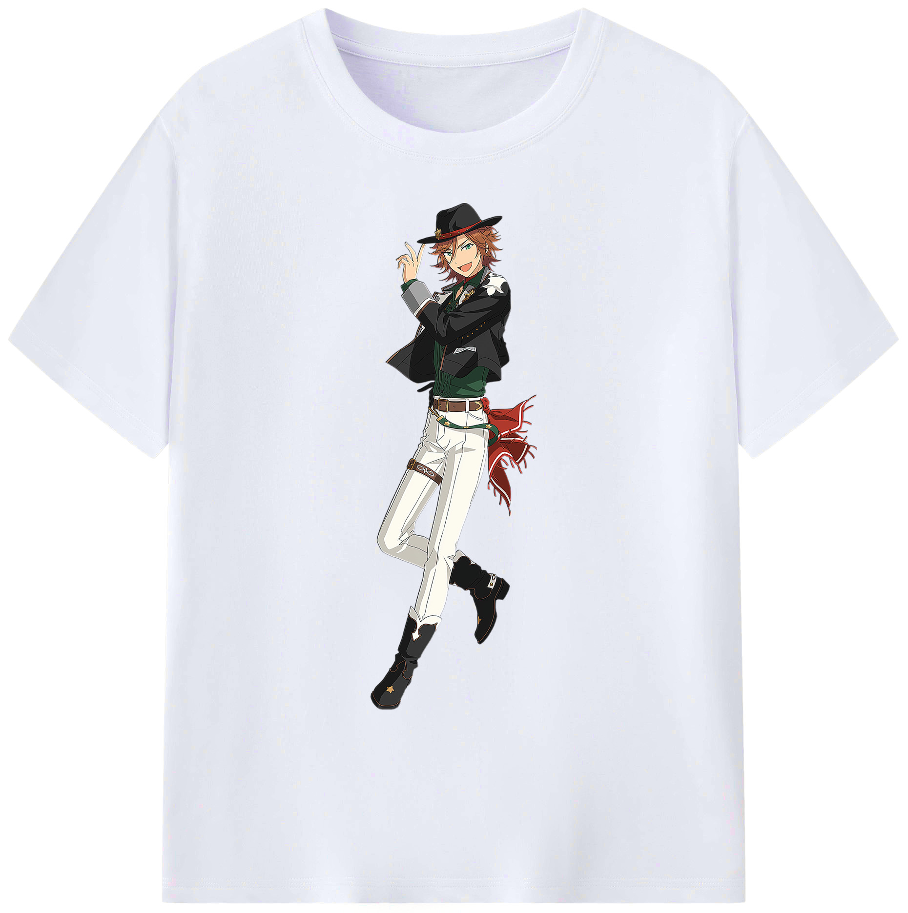 （画像用） あんさんぶるスターズ! Ensemble Stars 綿100％ メンズ半袖Tシャツ｜肌触りやわらか＆通気性