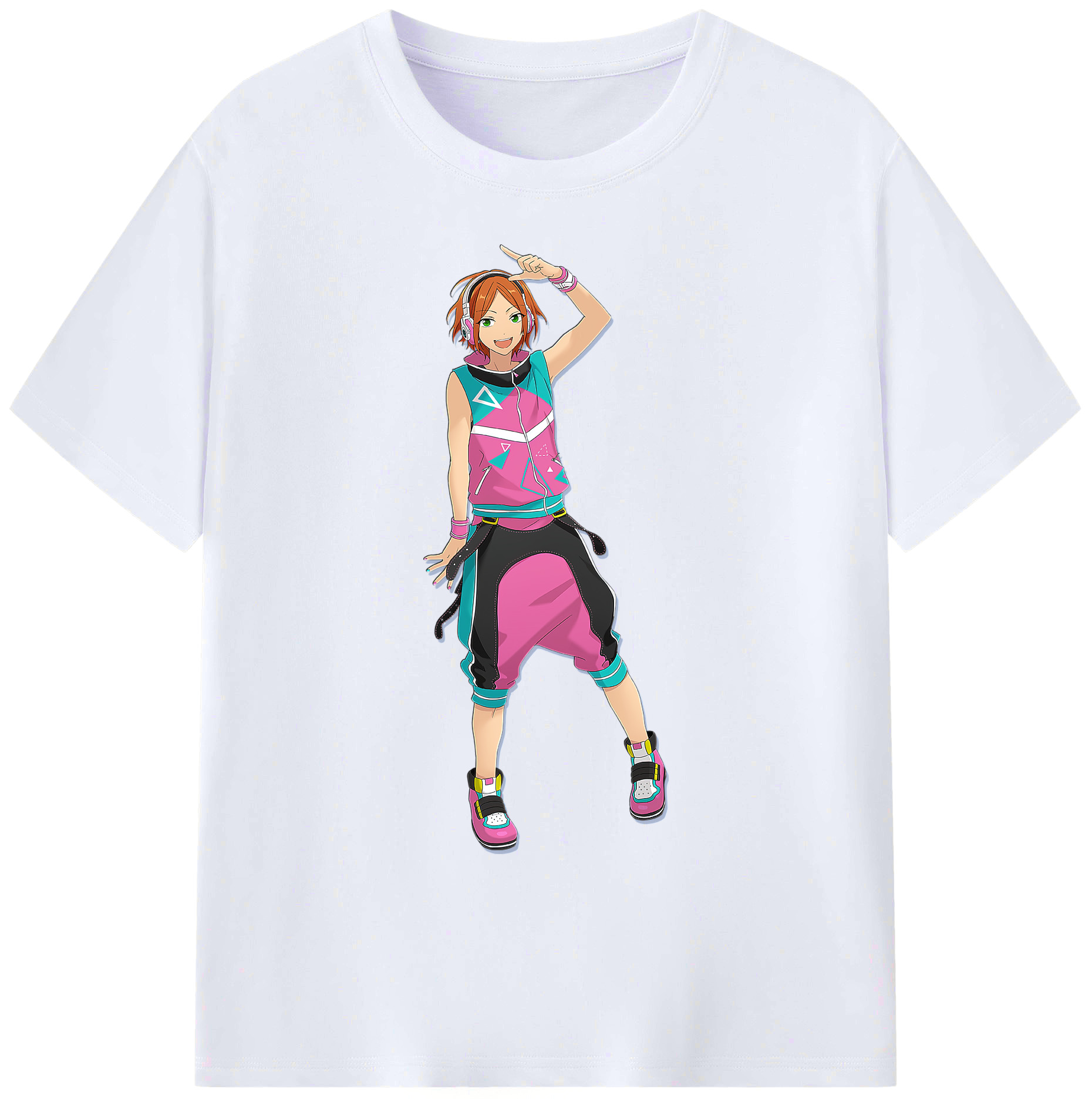 （画像用） あんさんぶるスターズ! Ensemble Stars 綿100％ メンズ半袖Tシャツ｜肌触りやわらか＆通気性