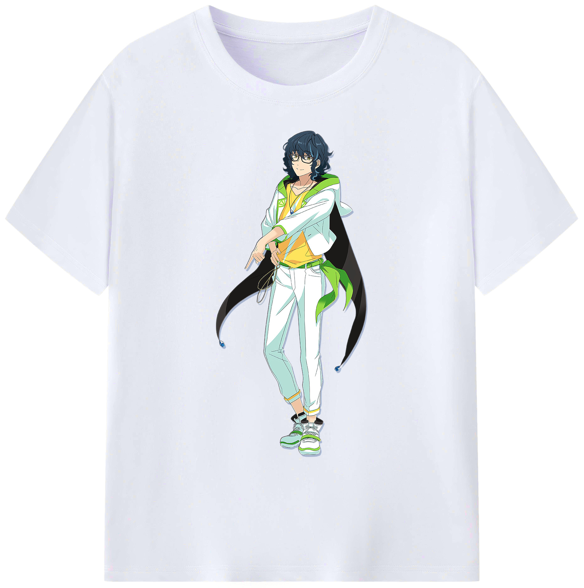 （画像用） あんさんぶるスターズ! Ensemble Stars 綿100％ メンズ半袖Tシャツ｜肌触りやわらか＆通気性