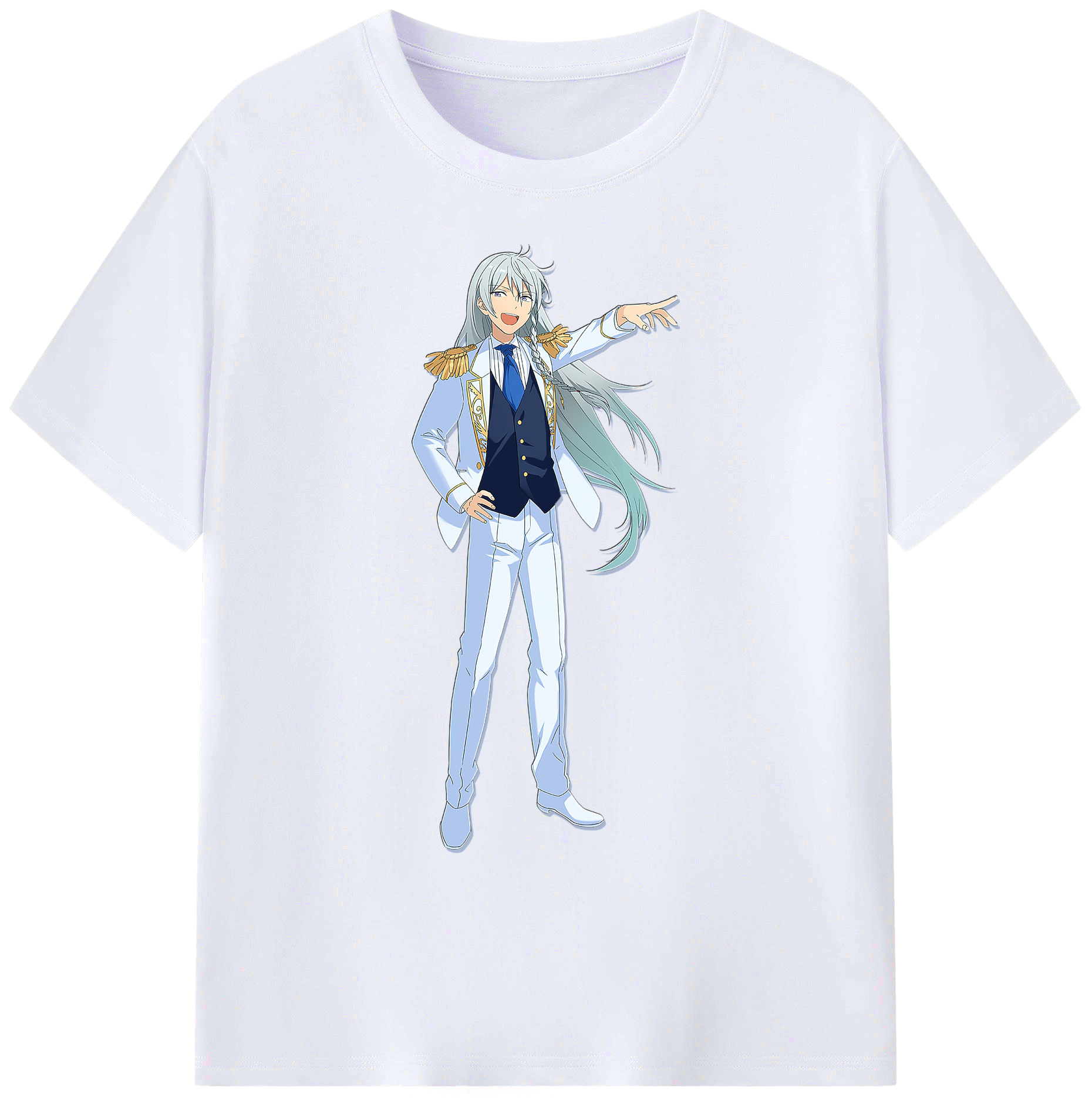 （画像用） あんさんぶるスターズ! Ensemble Stars 綿100％ メンズ半袖Tシャツ｜肌触りやわらか＆通気性