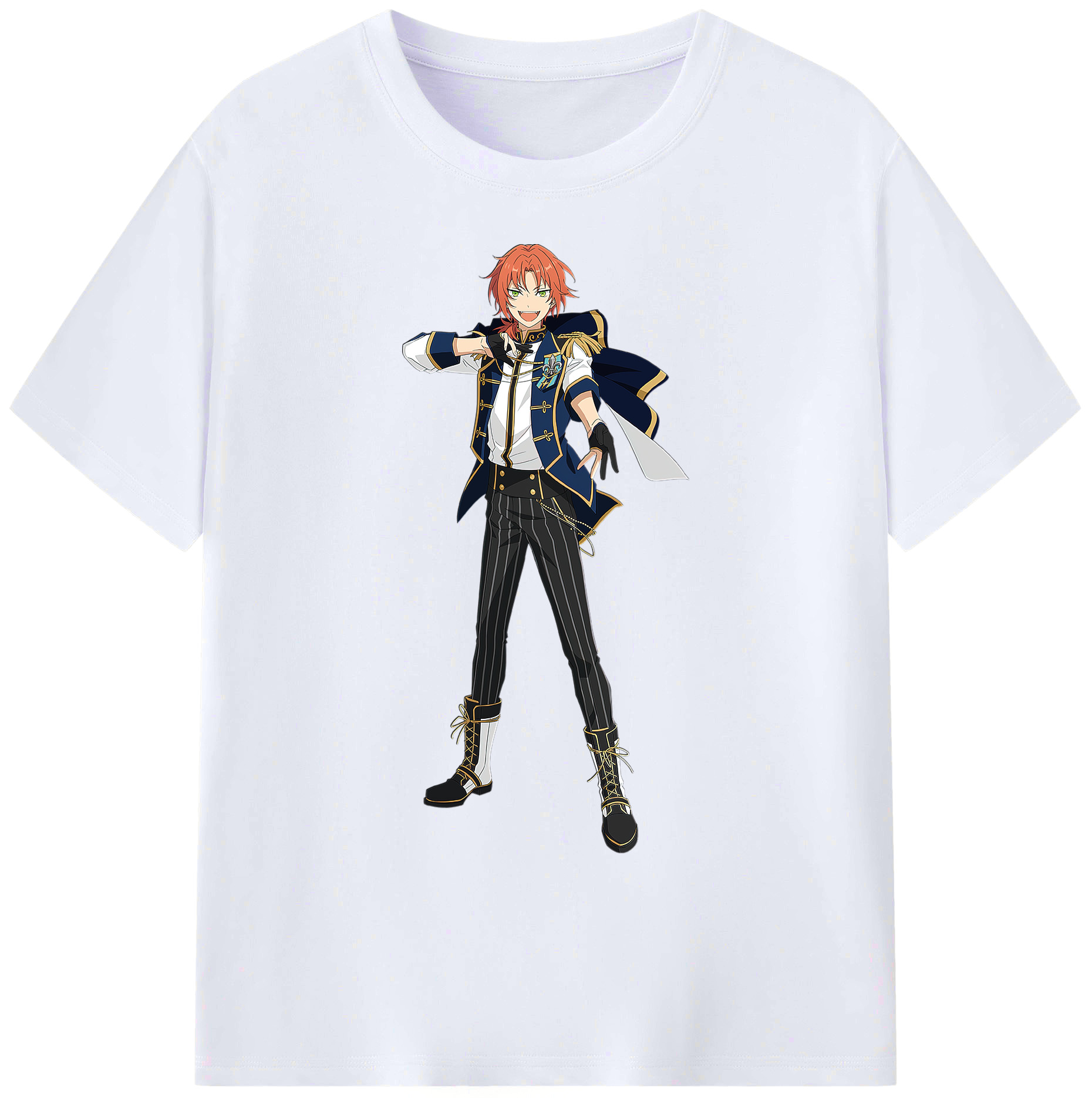 （画像用） あんさんぶるスターズ! Ensemble Stars 綿100％ メンズ半袖Tシャツ｜肌触りやわらか＆通気性