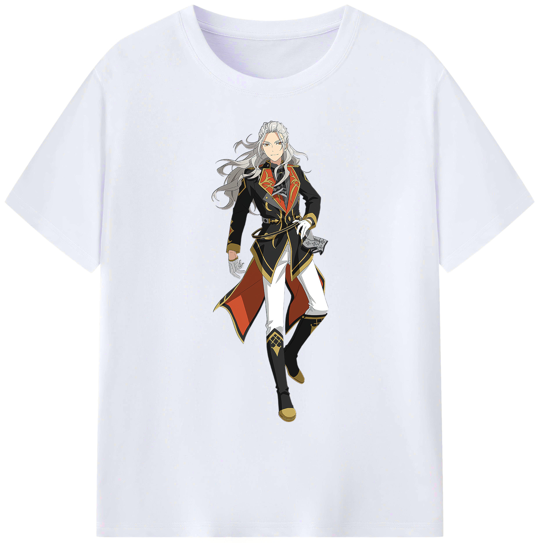 （画像用） あんさんぶるスターズ! Ensemble Stars 綿100％ メンズ半袖Tシャツ｜肌触りやわらか＆通気性