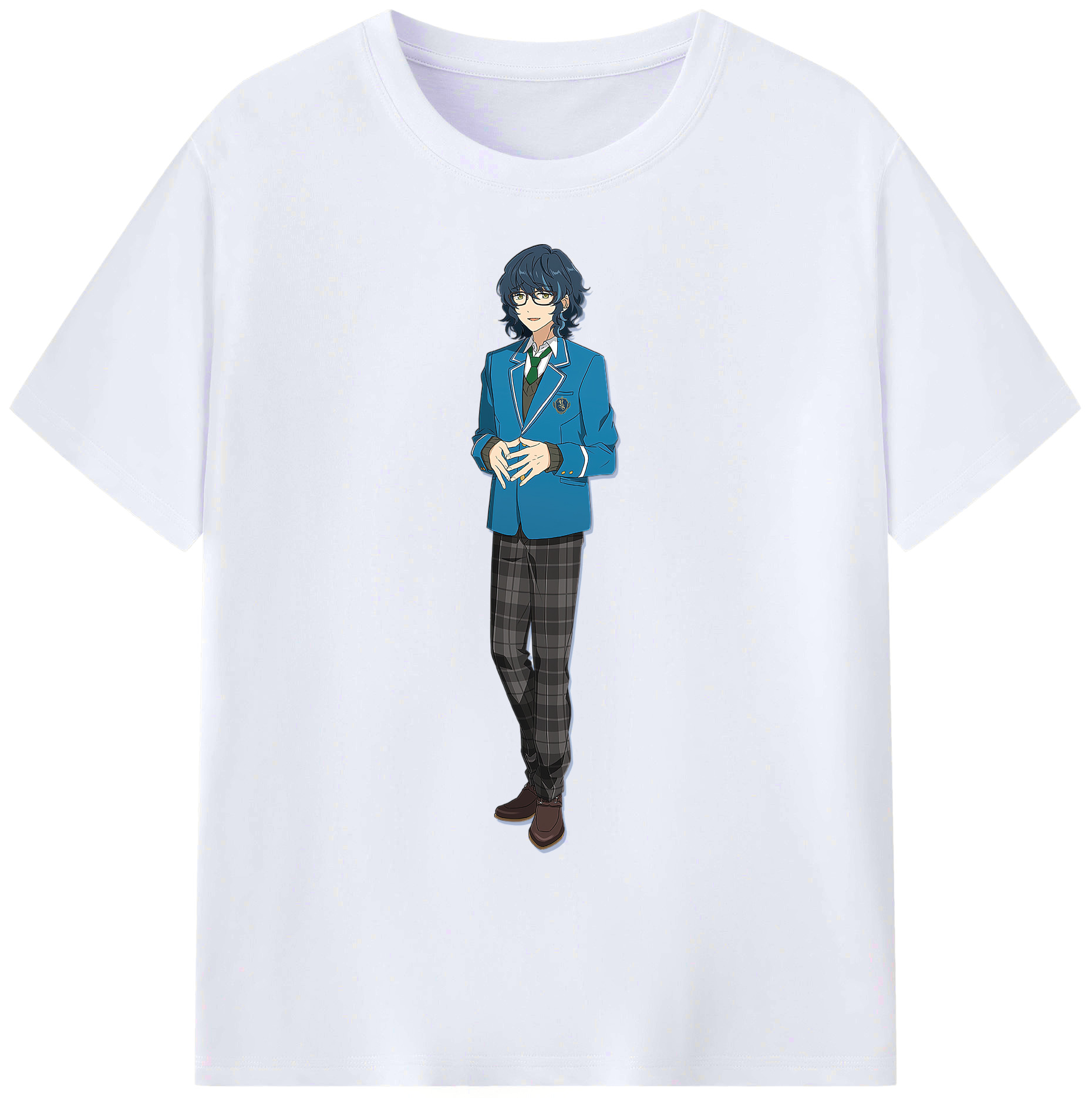 （画像用） あんさんぶるスターズ! Ensemble Stars 綿100％ メンズ半袖Tシャツ｜肌触りやわらか＆通気性