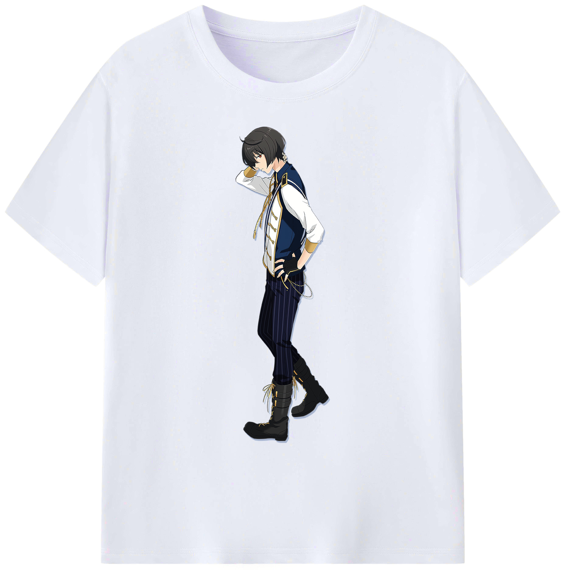 （画像用） あんさんぶるスターズ! Ensemble Stars 綿100％ メンズ半袖Tシャツ｜肌触りやわらか＆通気性