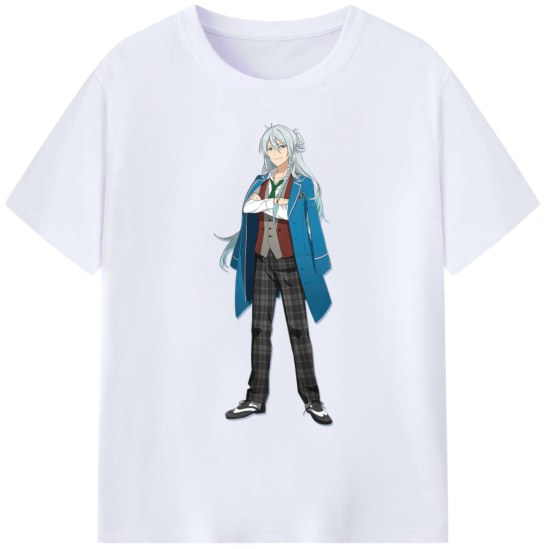 （画像用） あんさんぶるスターズ! Ensemble Stars 綿100％ メンズ半袖Tシャツ｜肌触りやわらか＆通気性