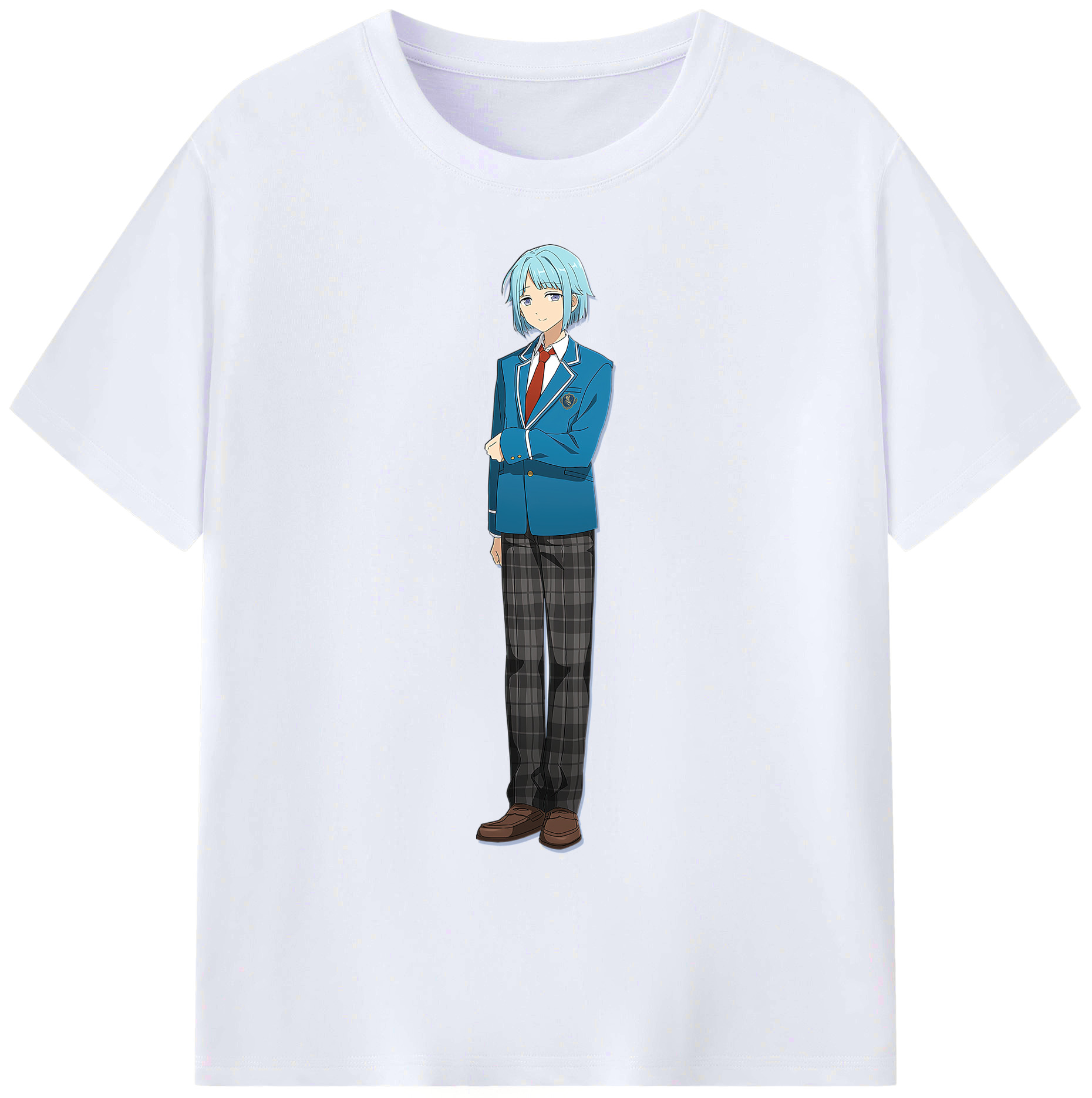 （画像用） あんさんぶるスターズ! Ensemble Stars 綿100％ メンズ半袖Tシャツ｜肌触りやわらか＆通気性