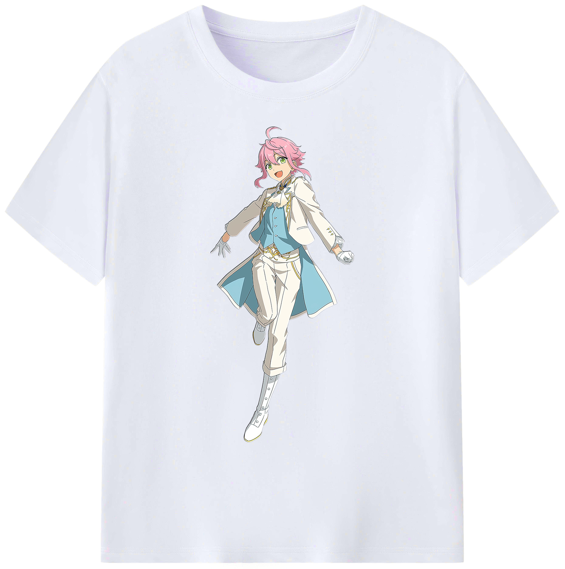 （画像用） あんさんぶるスターズ! Ensemble Stars 綿100％ メンズ半袖Tシャツ｜肌触りやわらか＆通気性