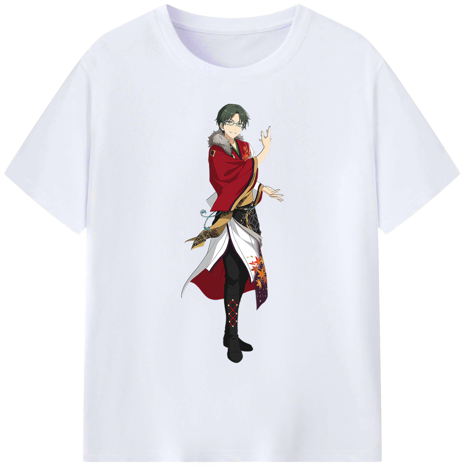 （画像用） あんさんぶるスターズ! Ensemble Stars 綿100％ メンズ半袖Tシャツ｜肌触りやわらか＆通気性