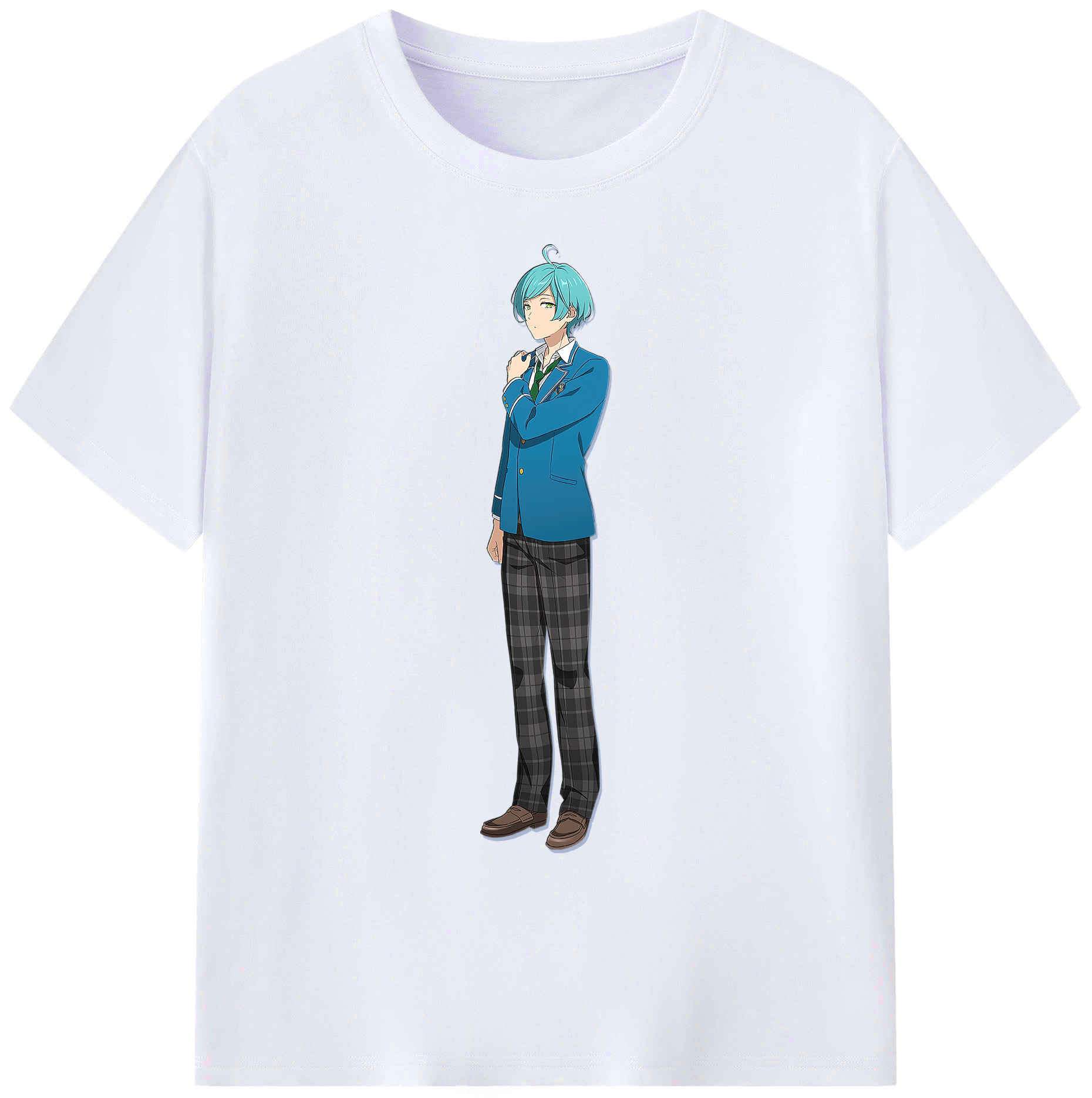 （画像用） あんさんぶるスターズ! Ensemble Stars 綿100％ メンズ半袖Tシャツ｜肌触りやわらか＆通気性