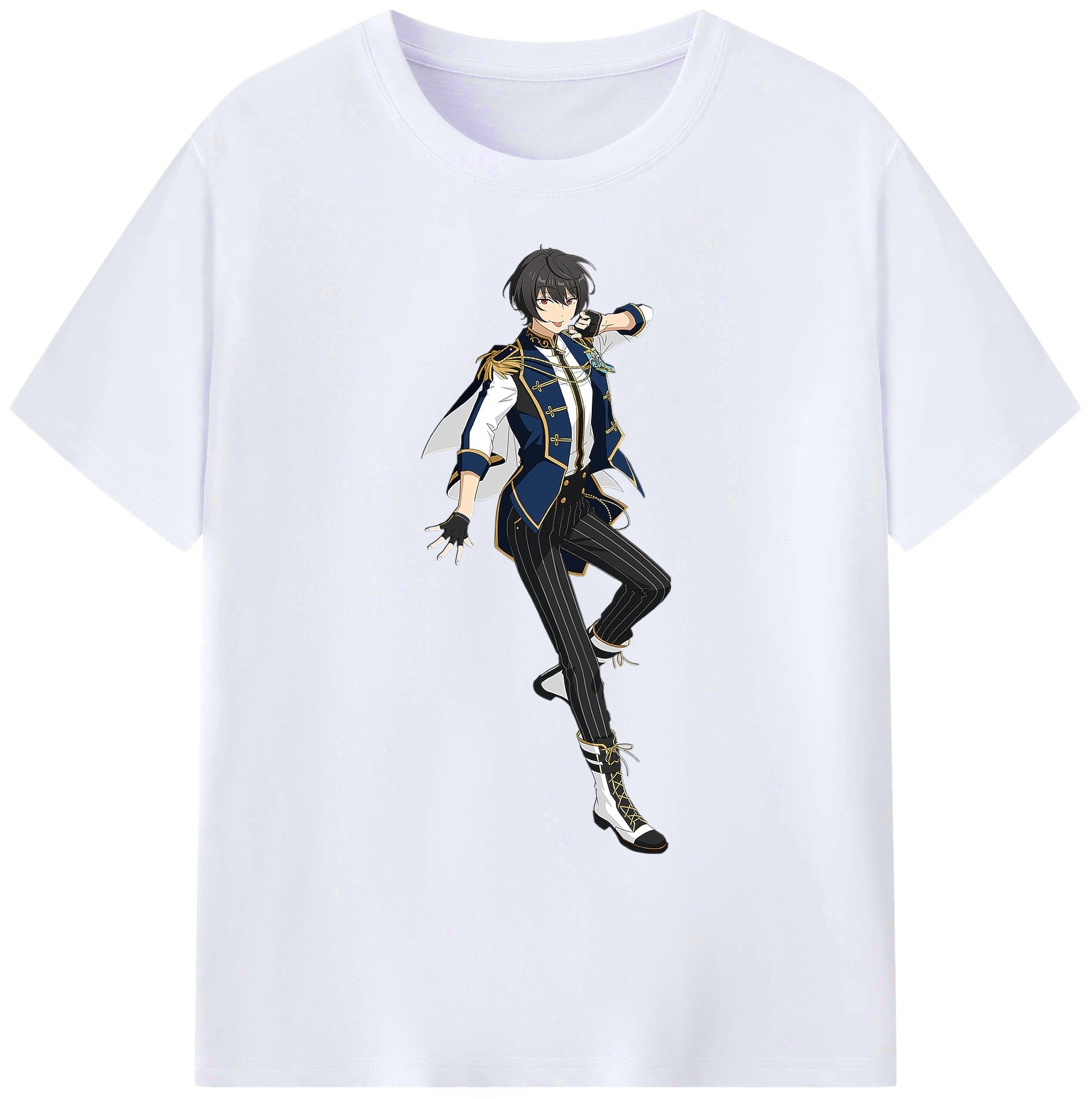 （画像用） あんさんぶるスターズ! Ensemble Stars 綿100％ メンズ半袖Tシャツ｜肌触りやわらか＆通気性