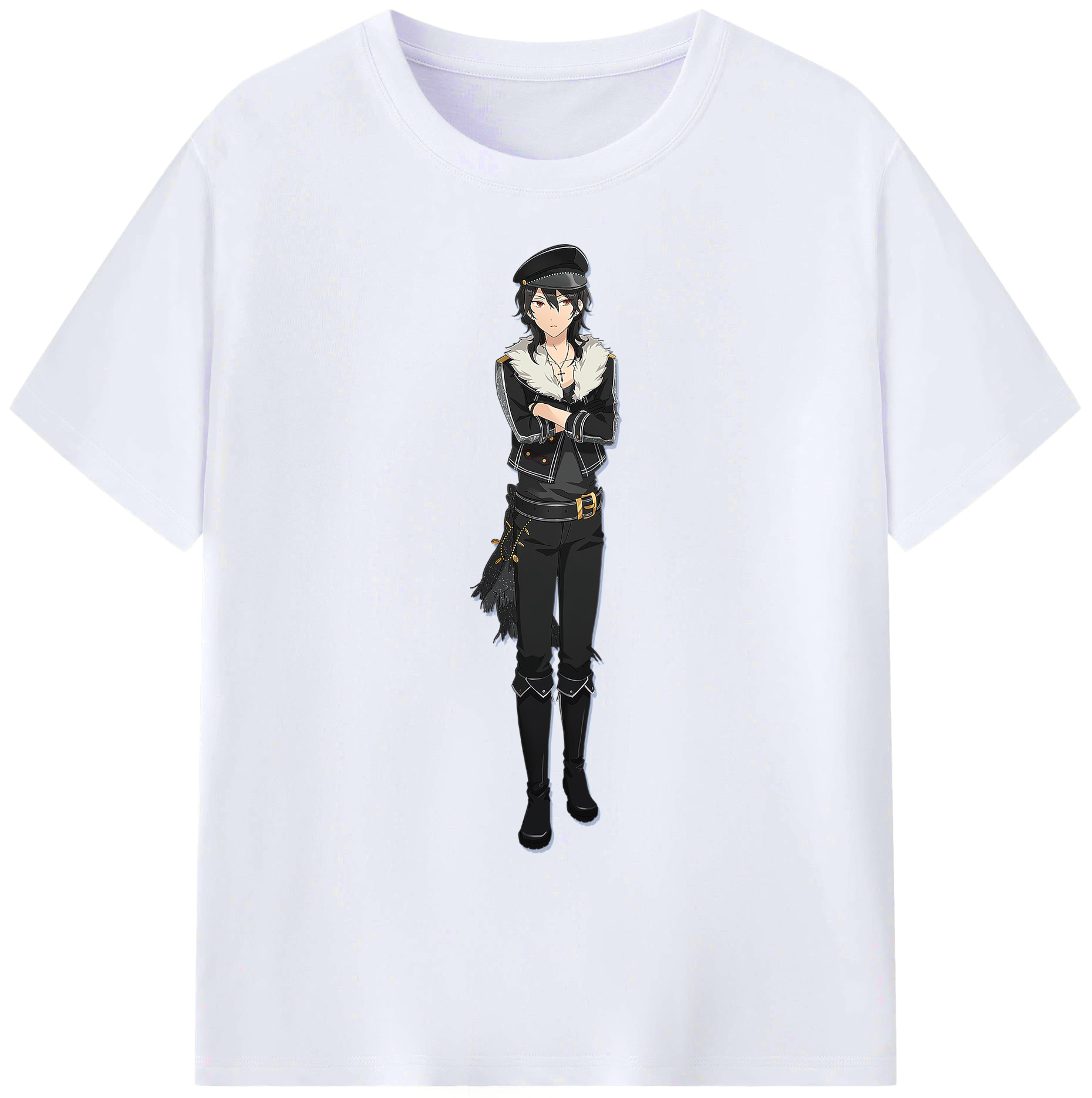 （画像用） あんさんぶるスターズ! Ensemble Stars 綿100％ メンズ半袖Tシャツ｜肌触りやわらか＆通気性