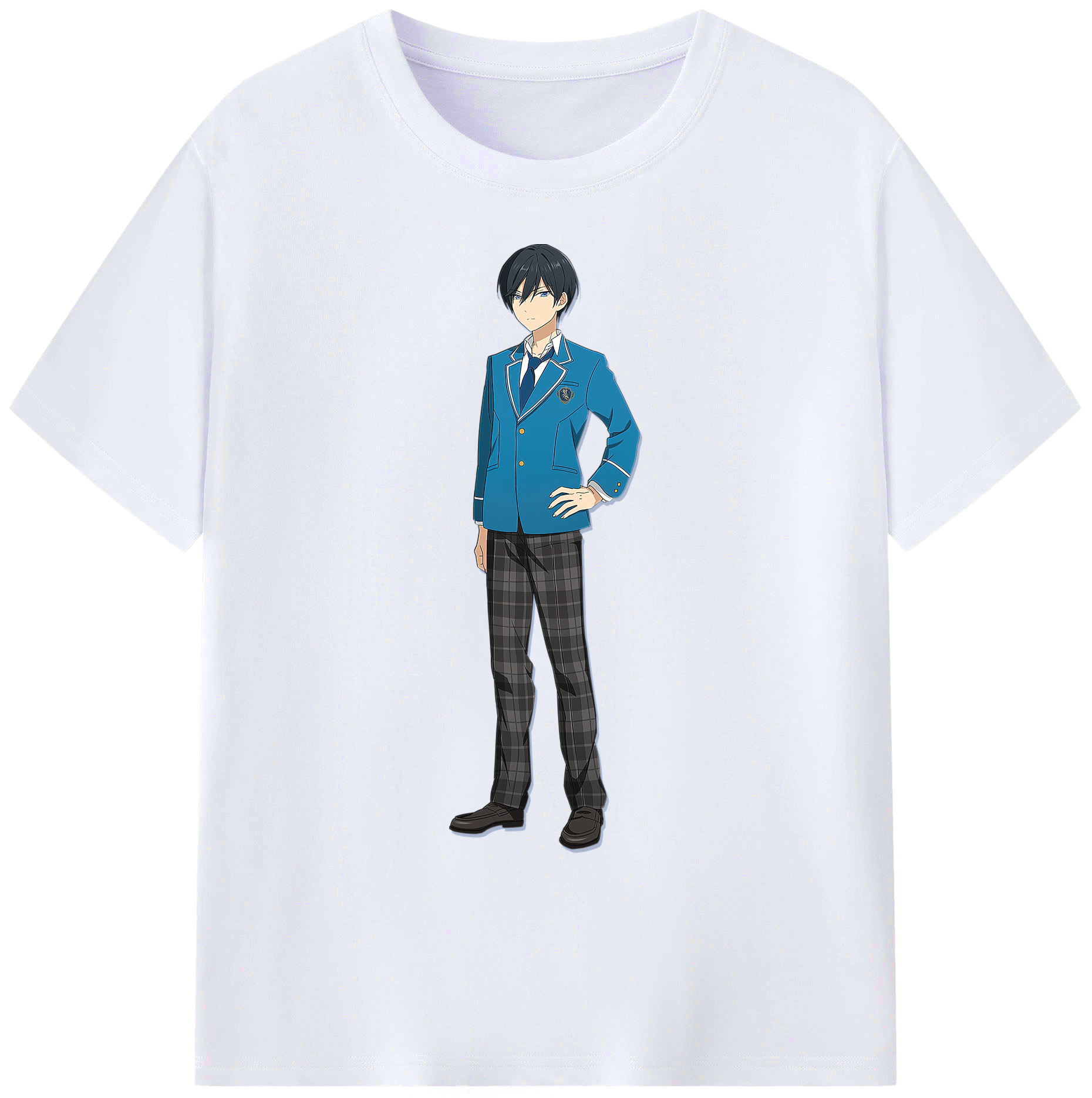 （画像用） あんさんぶるスターズ! Ensemble Stars 綿100％ メンズ半袖Tシャツ｜肌触りやわらか＆通気性